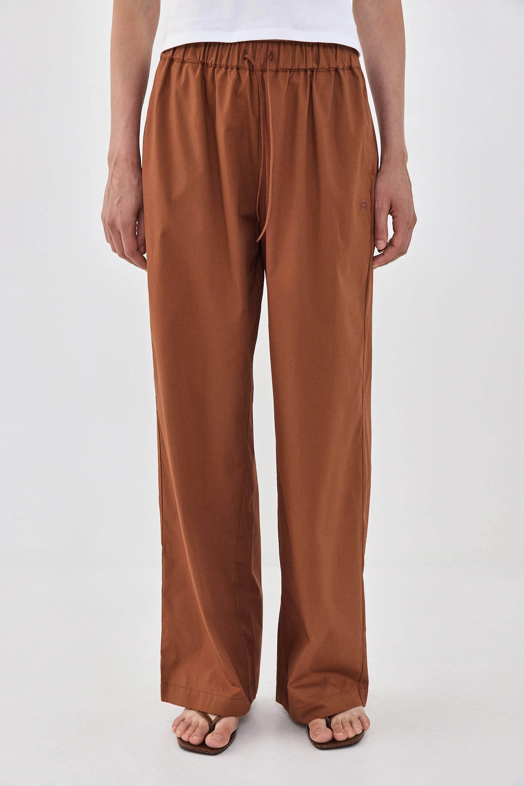 Poplin Wide Leg Pants - Image 2