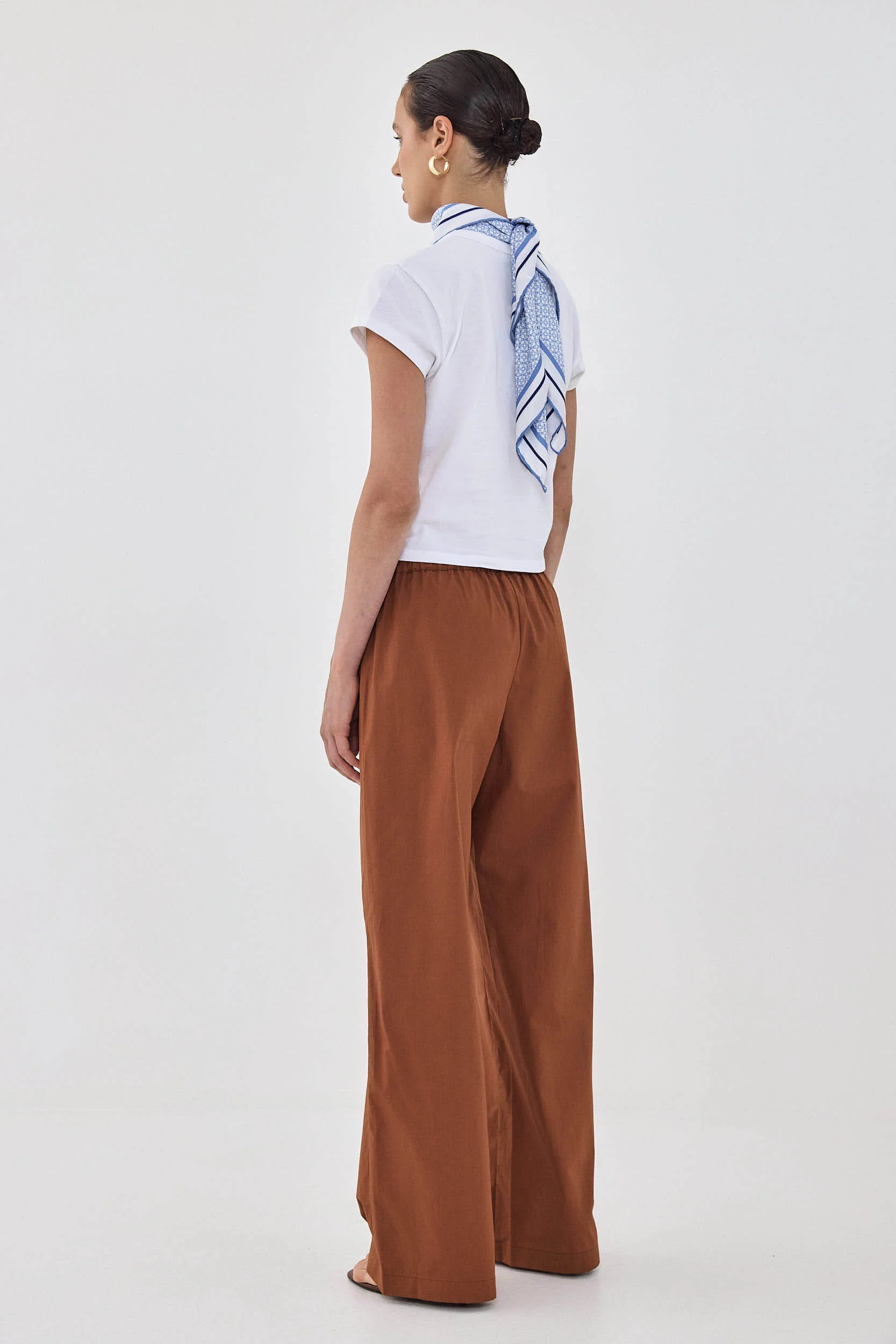 Poplin Wide Leg Pants - Image 5