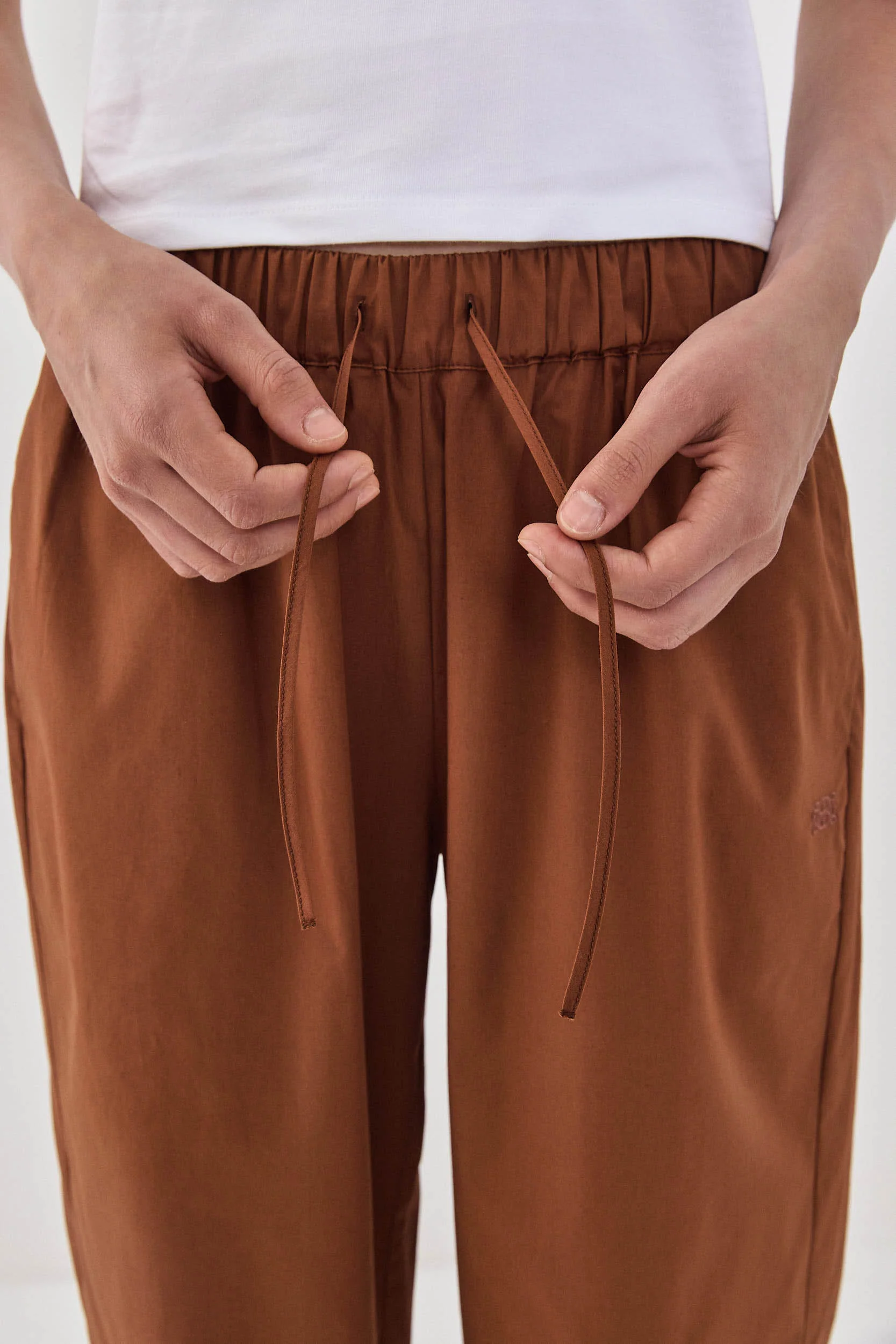 Poplin Wide Leg Pants - Image 7