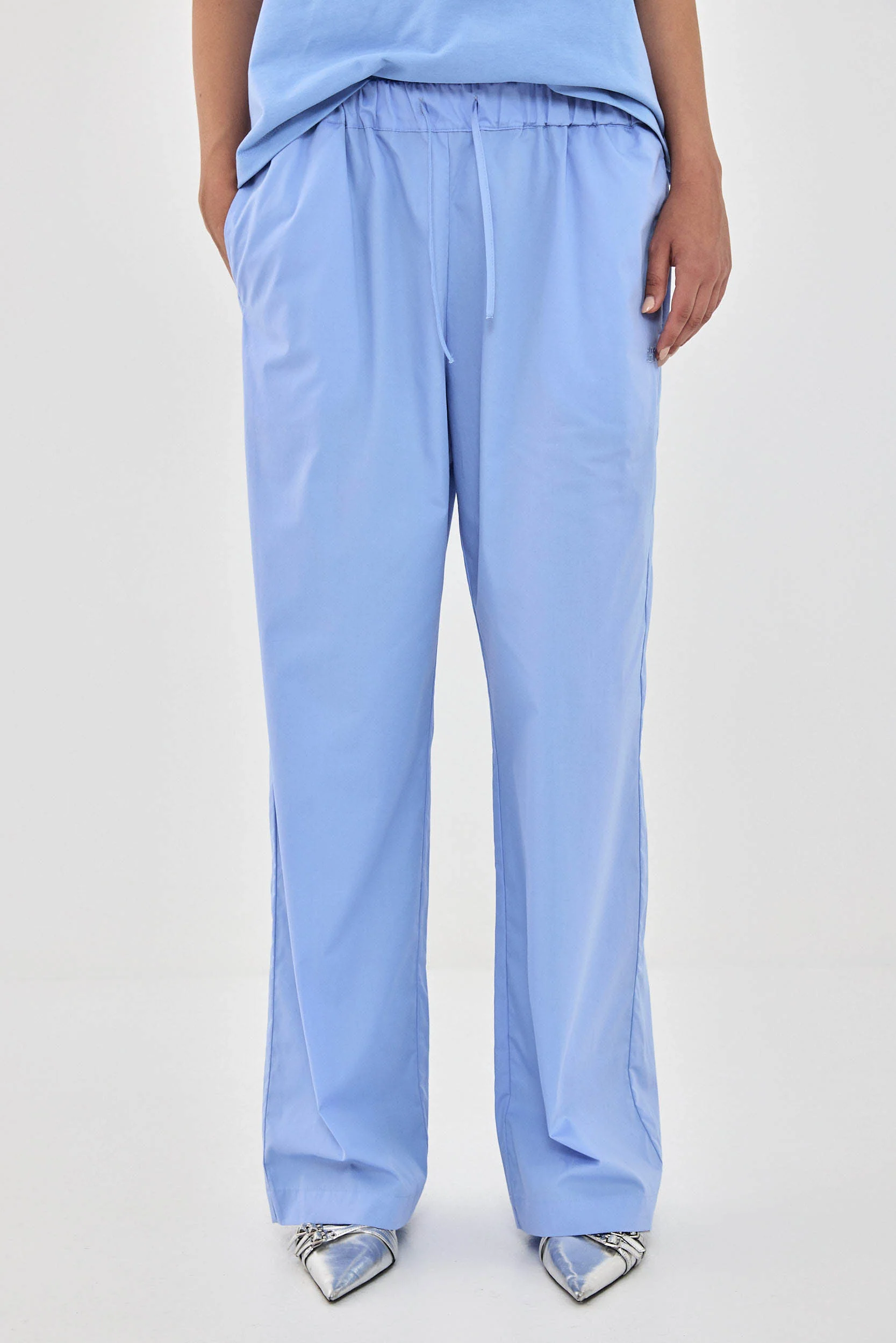 Poplin Wide Leg Pants - Image 2