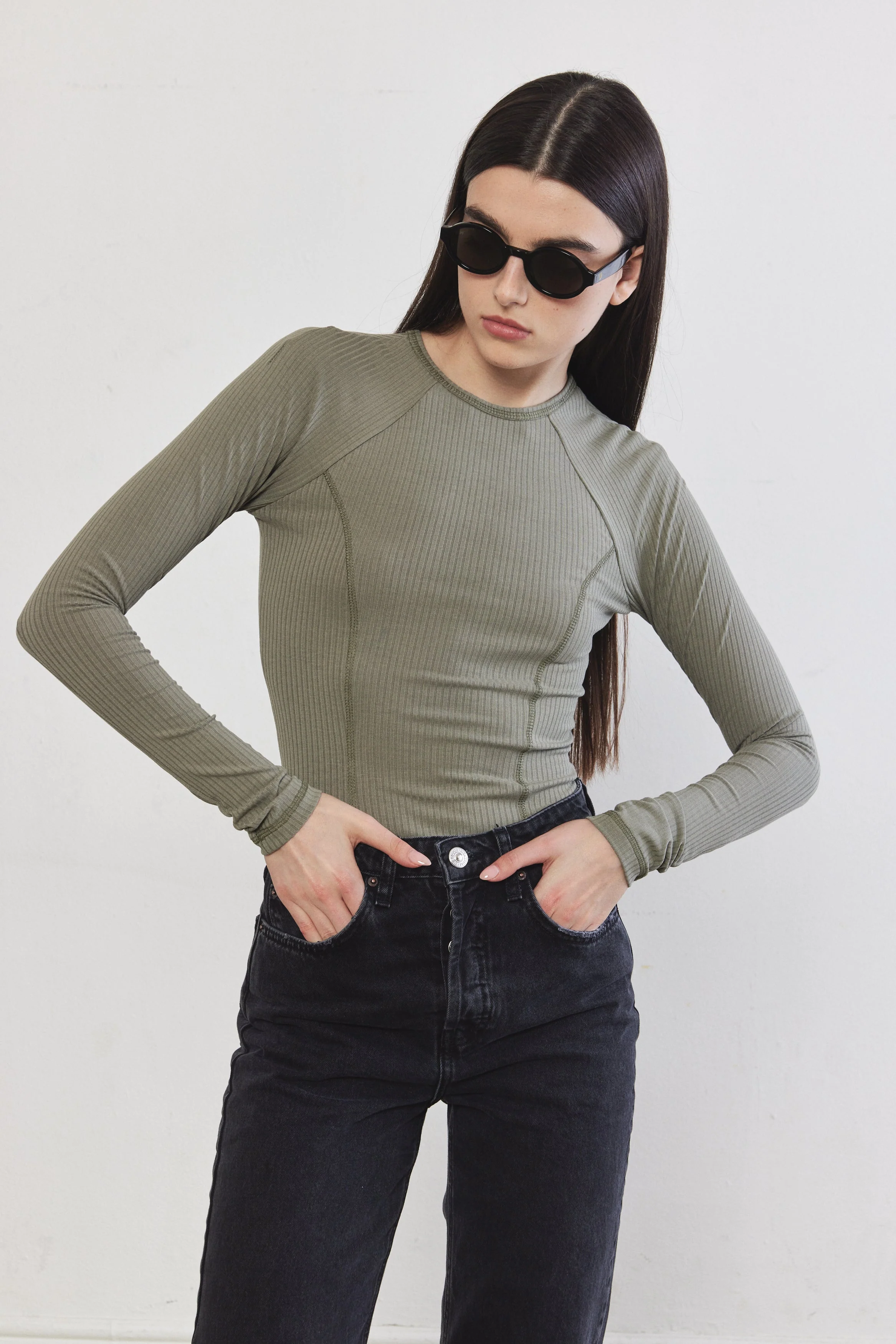Princess Cut Flat-Lock Ribbed Top - Image 3
