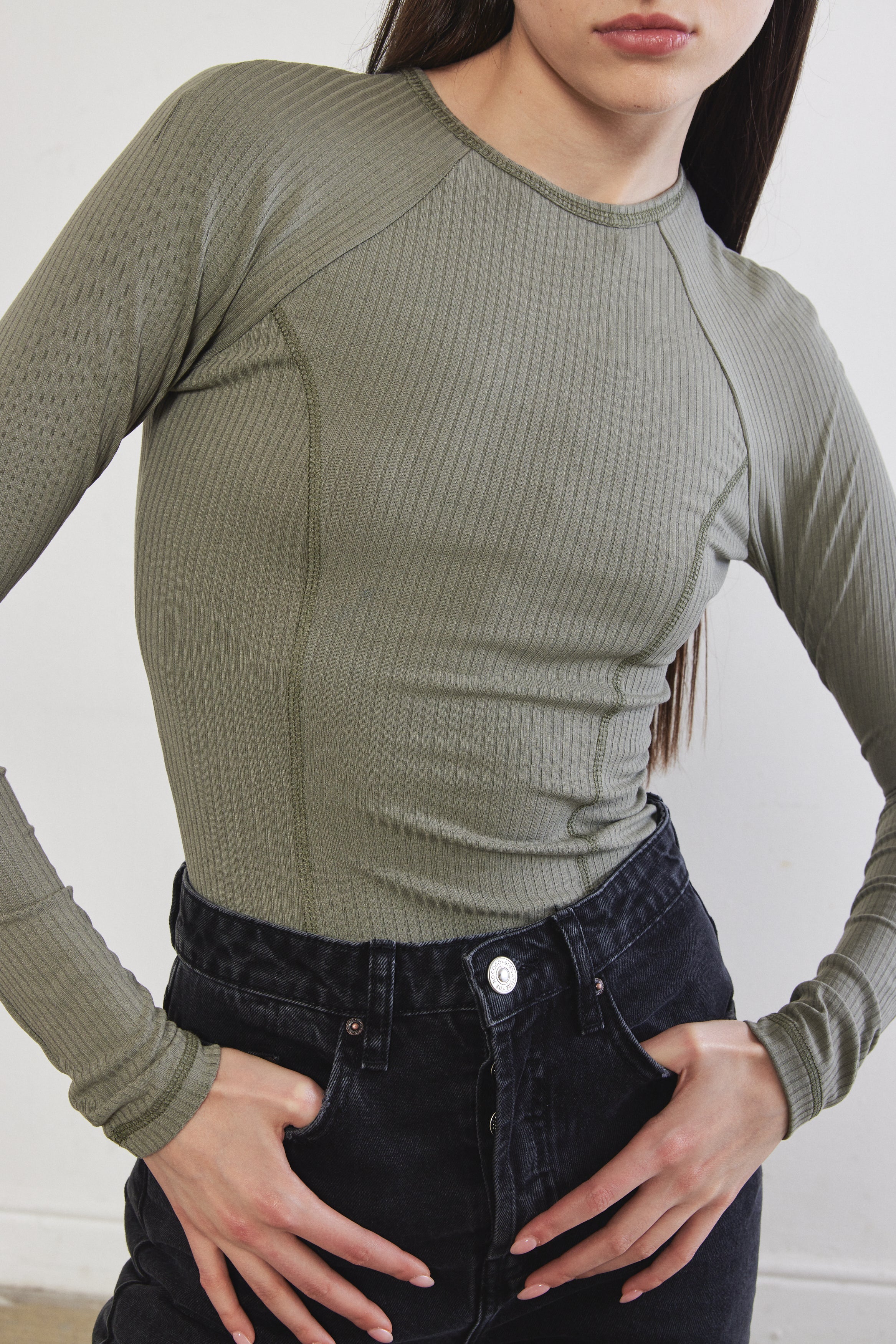 Princess Cut Flat-Lock Ribbed Top - Image 4