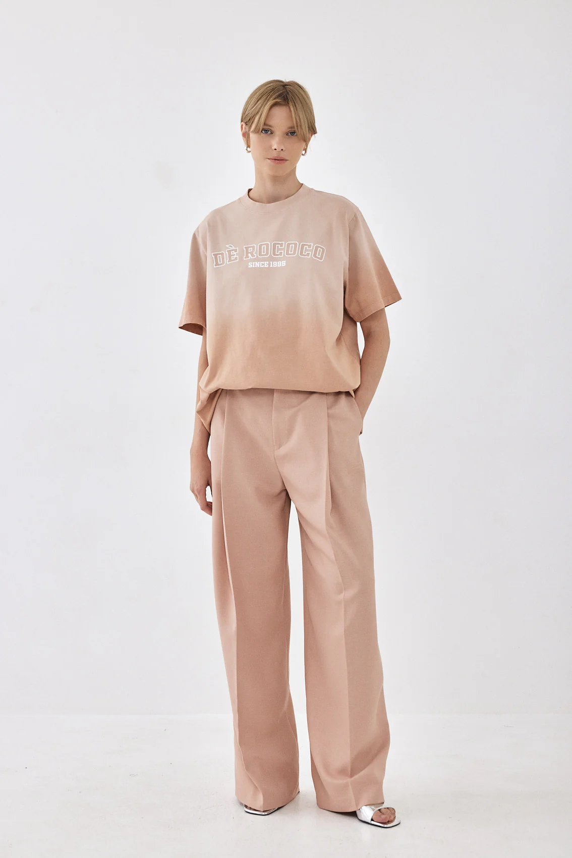 Gradient Printed Oversized T Shirt - Image 2