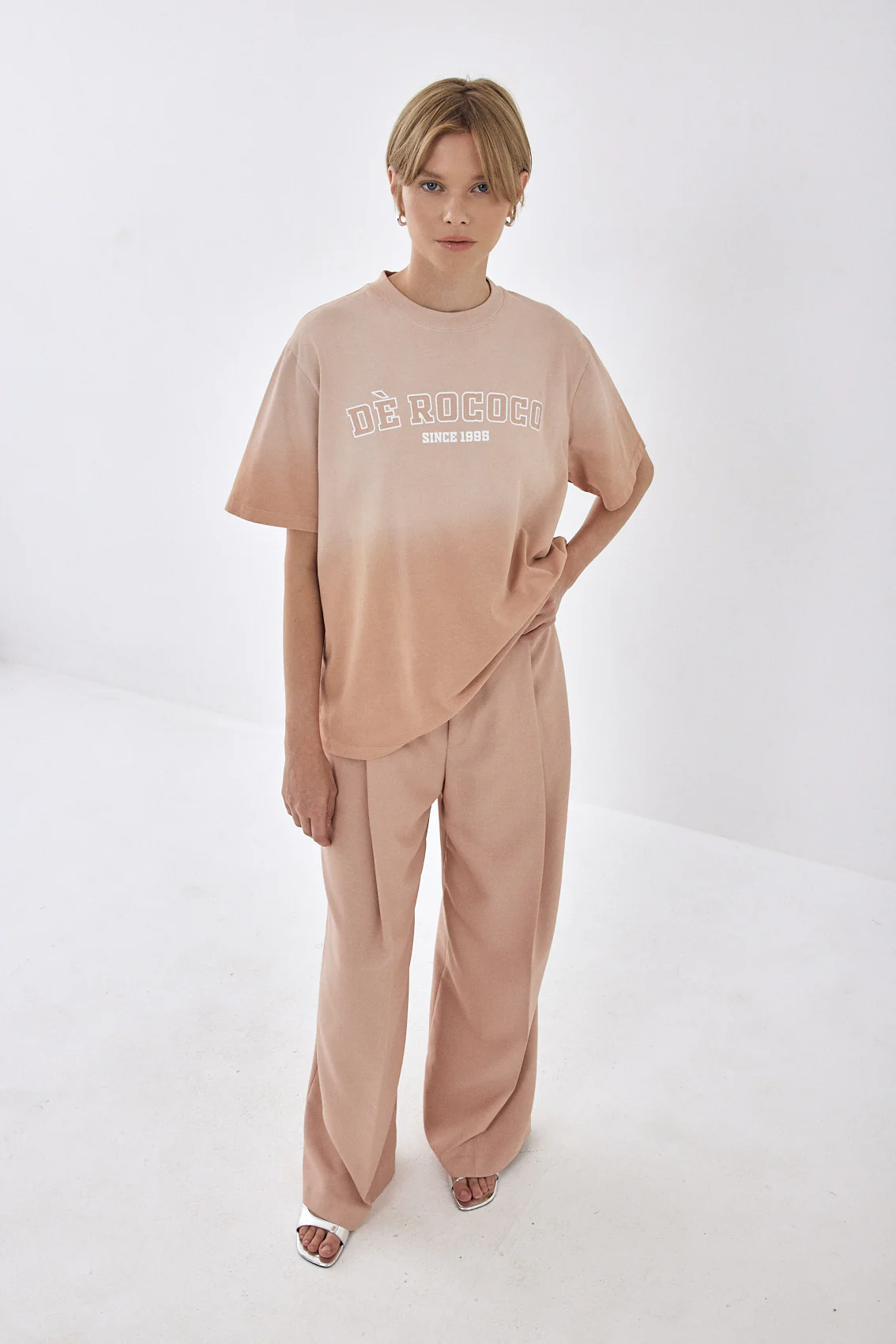 Gradient Printed Oversized T Shirt - Image 3