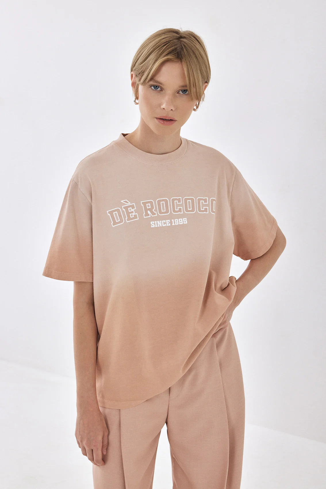 Gradient Printed Oversized T Shirt - Image 7