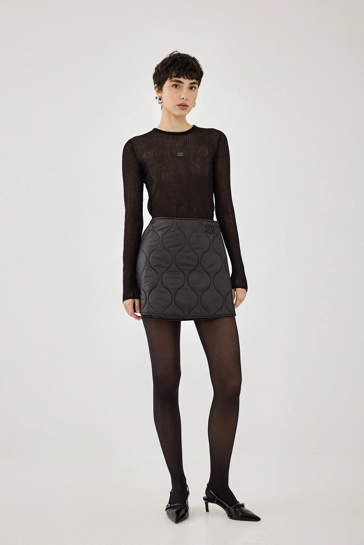 Quilted Mini Skirt