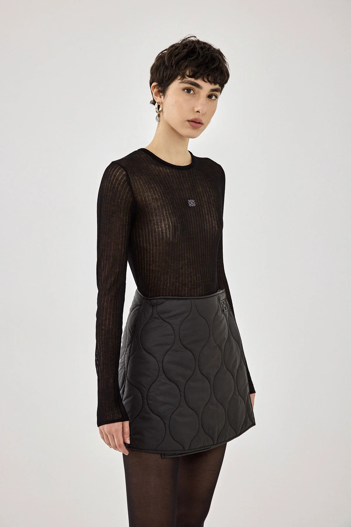 Quilted Mini Skirt - Image 6