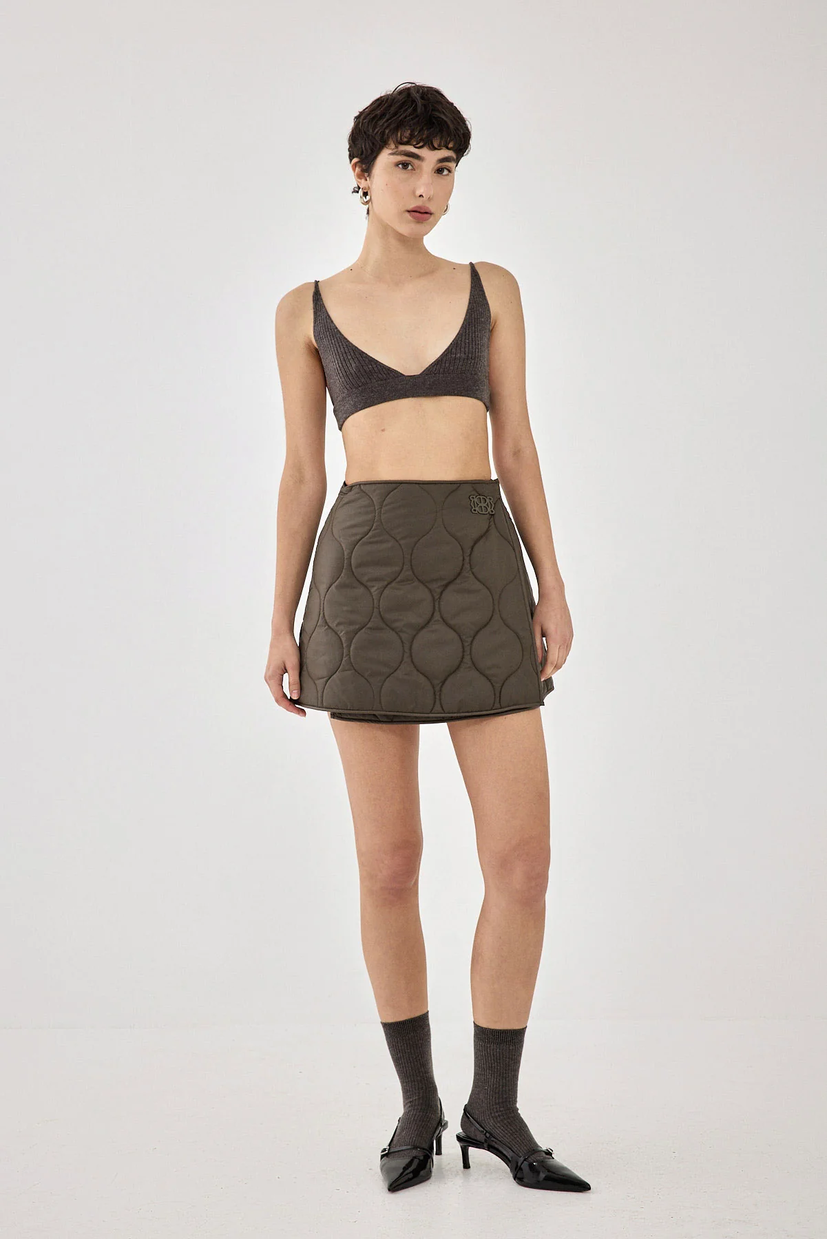 Quilted Mini Skirt