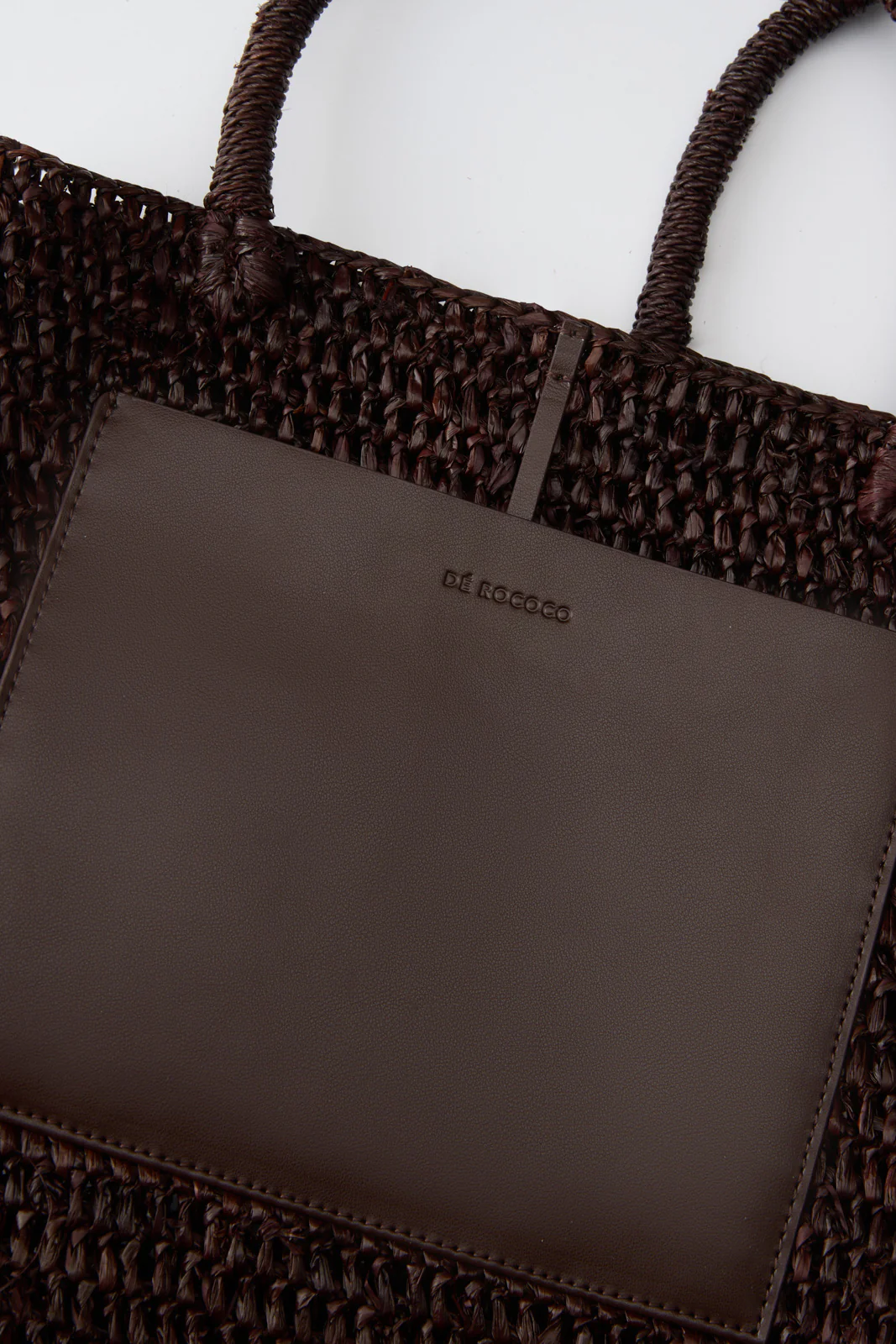 Raffia Crochet Bucket Bag - Image 5