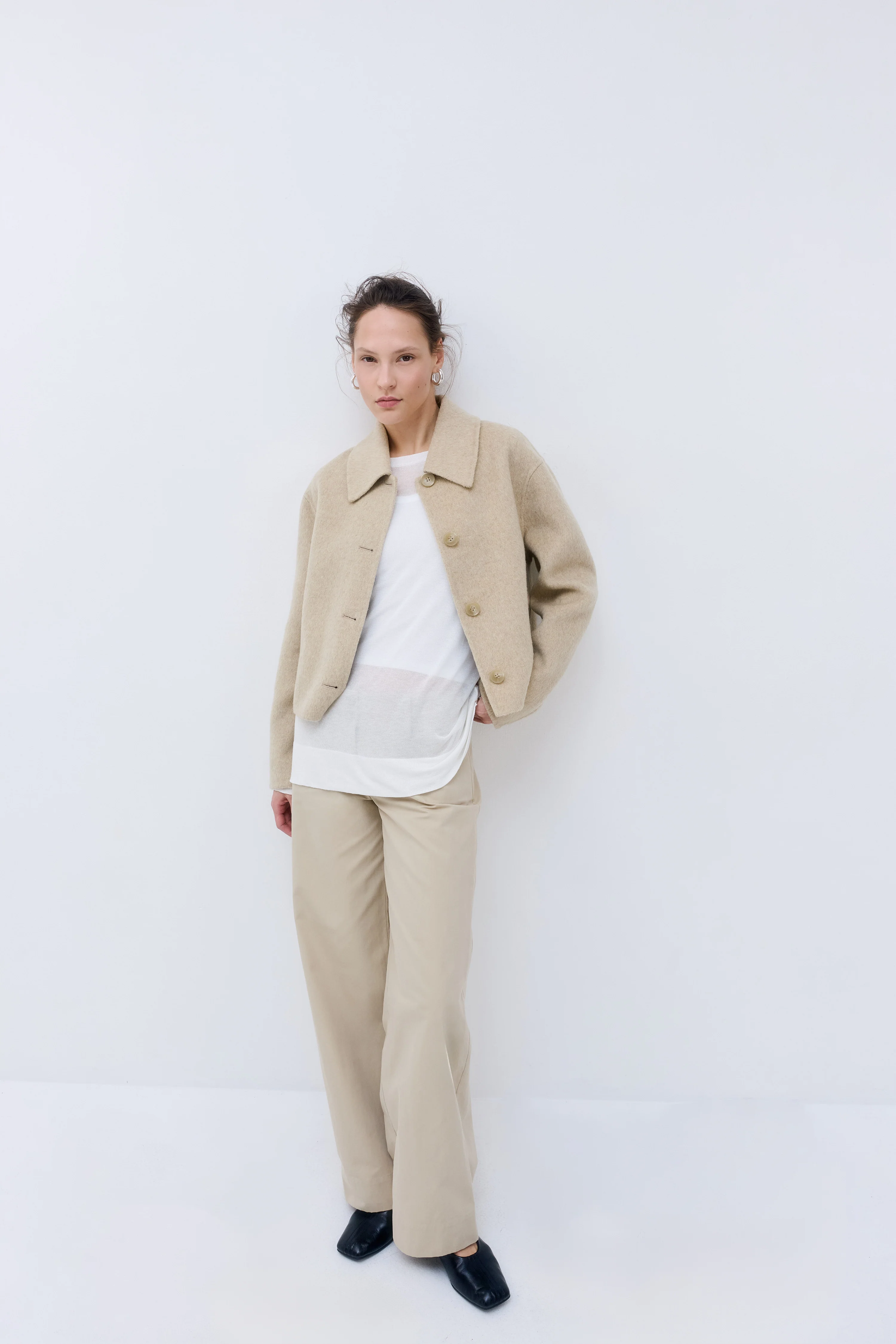 Relaxed Double Wool Jacket - Image 5