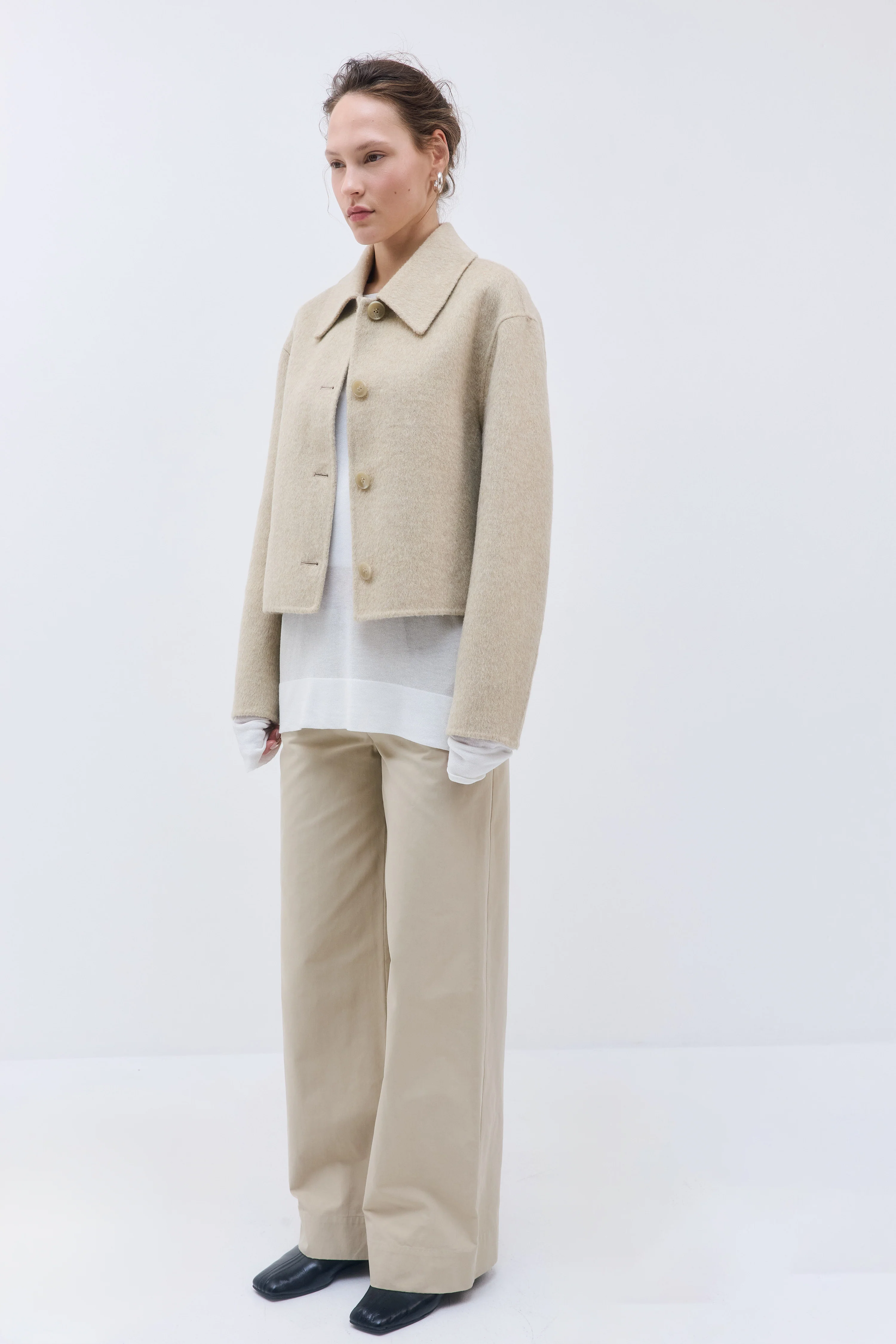 Relaxed Double Wool Jacket - Image 6