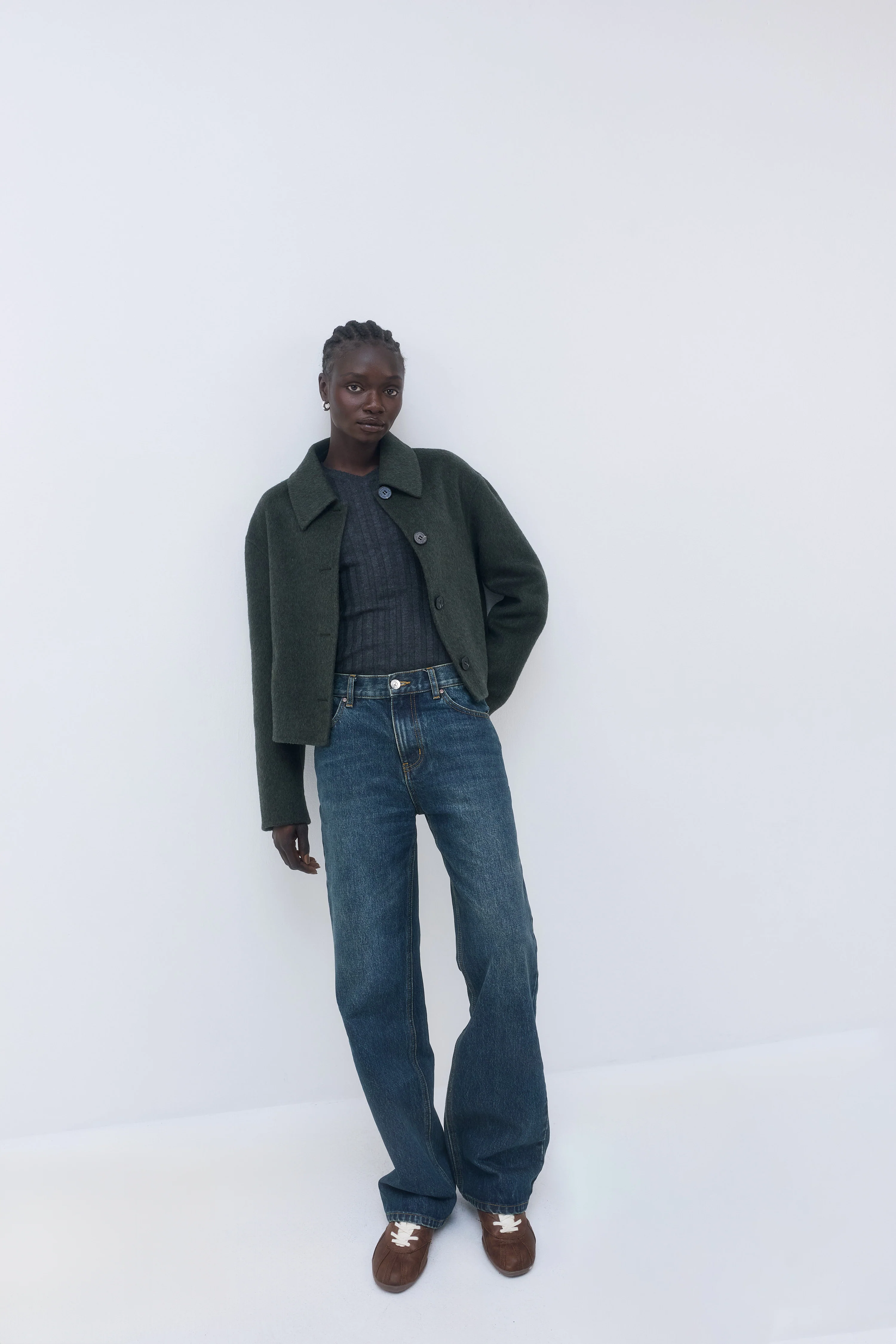 Relaxed Double Wool Jacket - Image 3