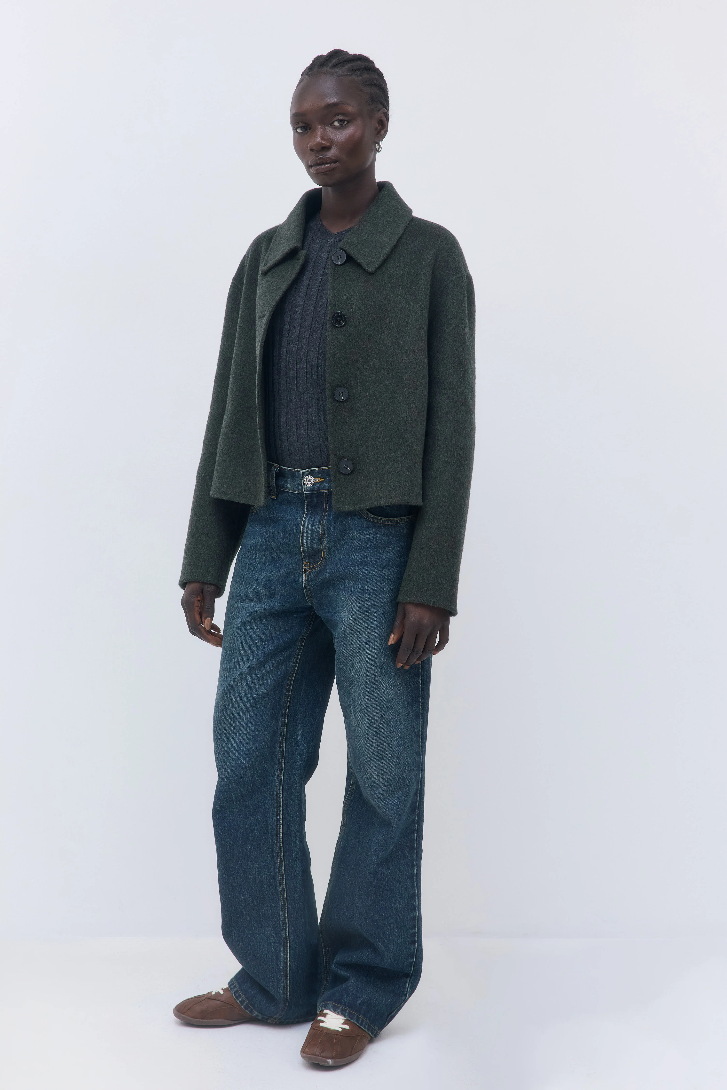 Relaxed Double Wool Jacket - Image 4
