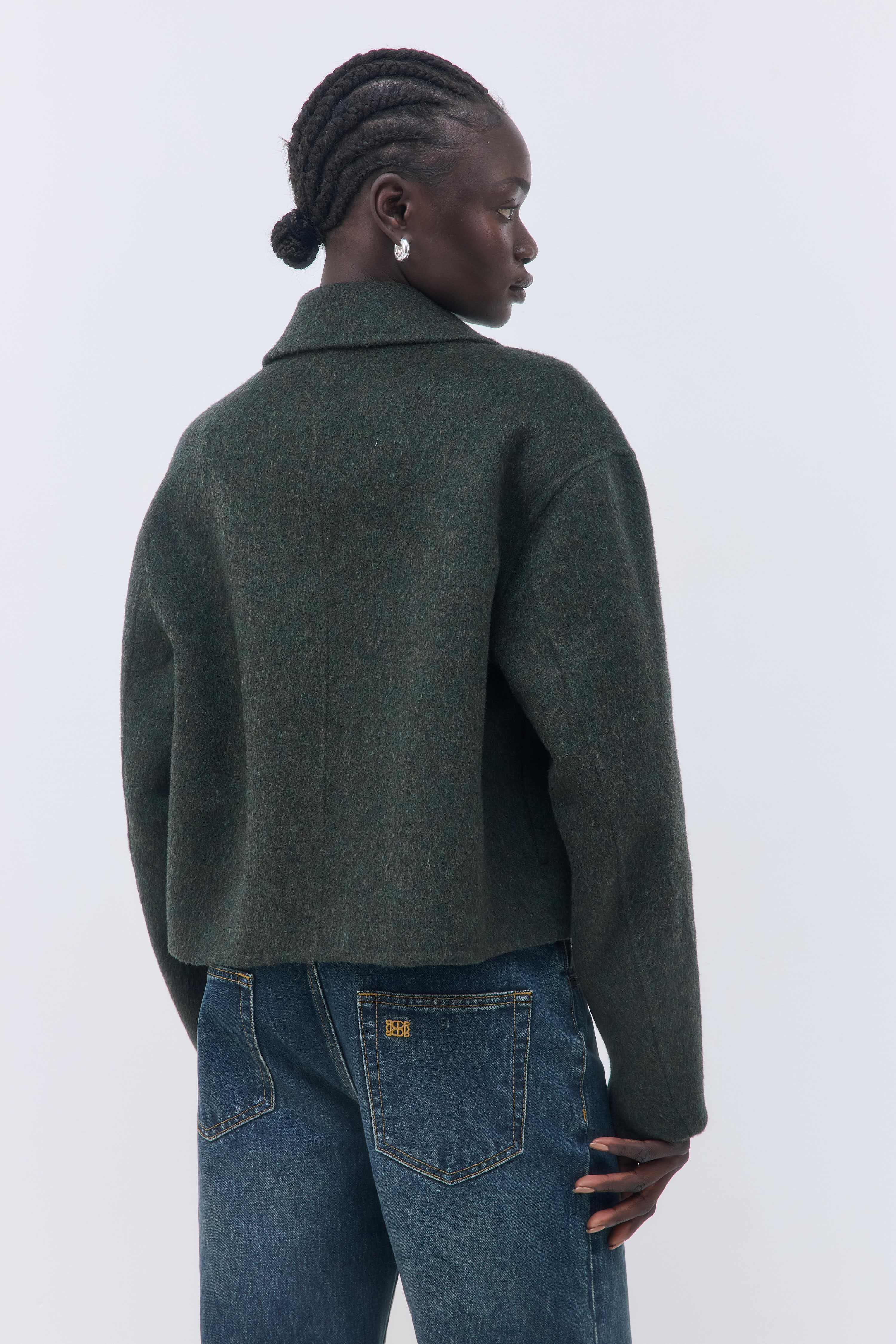 Relaxed Double Wool Jacket - Image 5