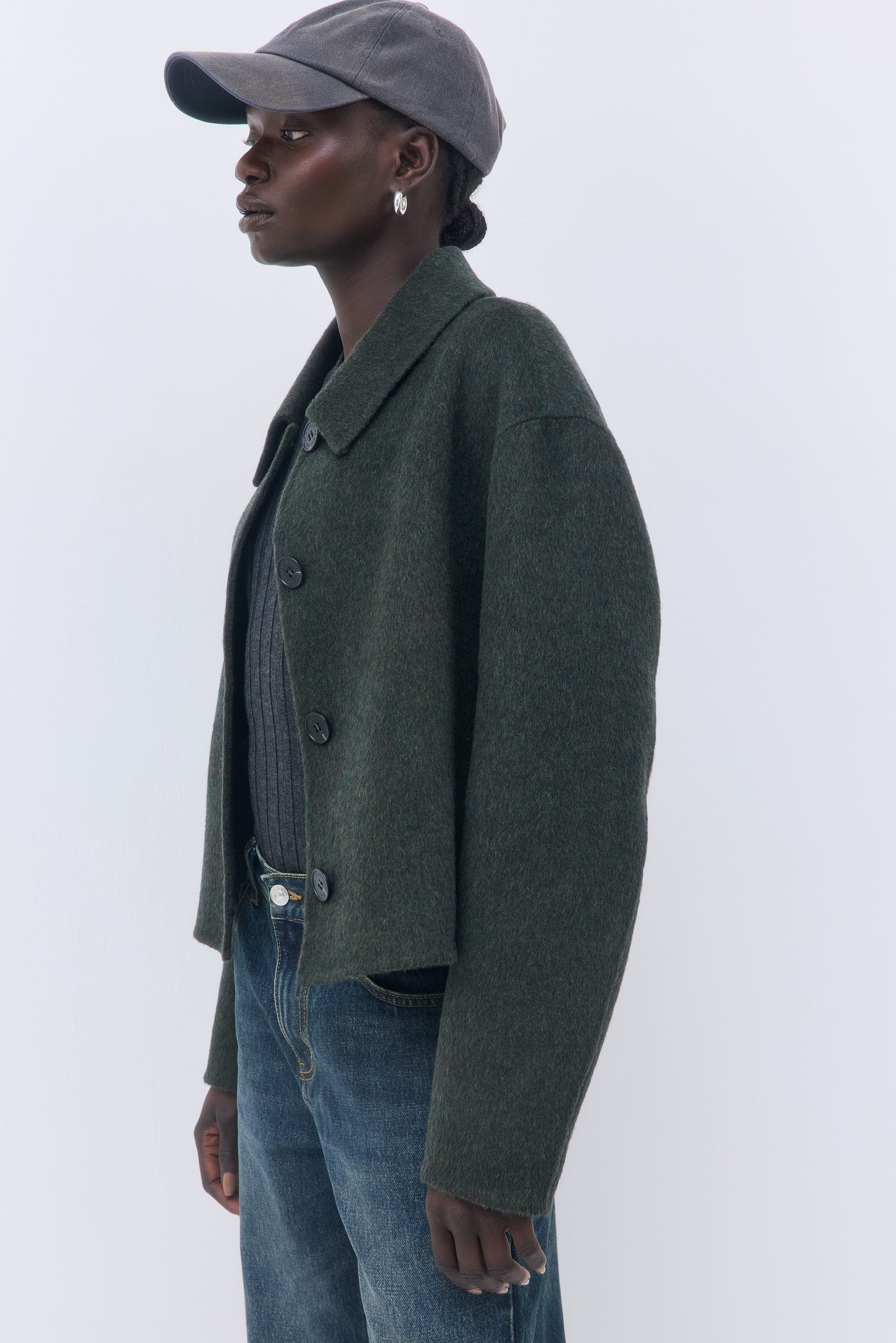 Relaxed Double Wool Jacket - Image 6