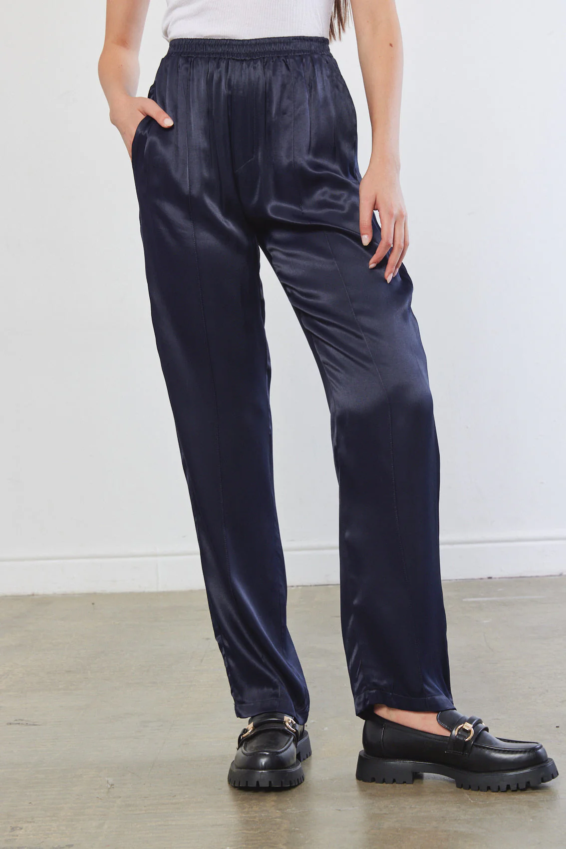 Relaxed Satin Pants - Image 5