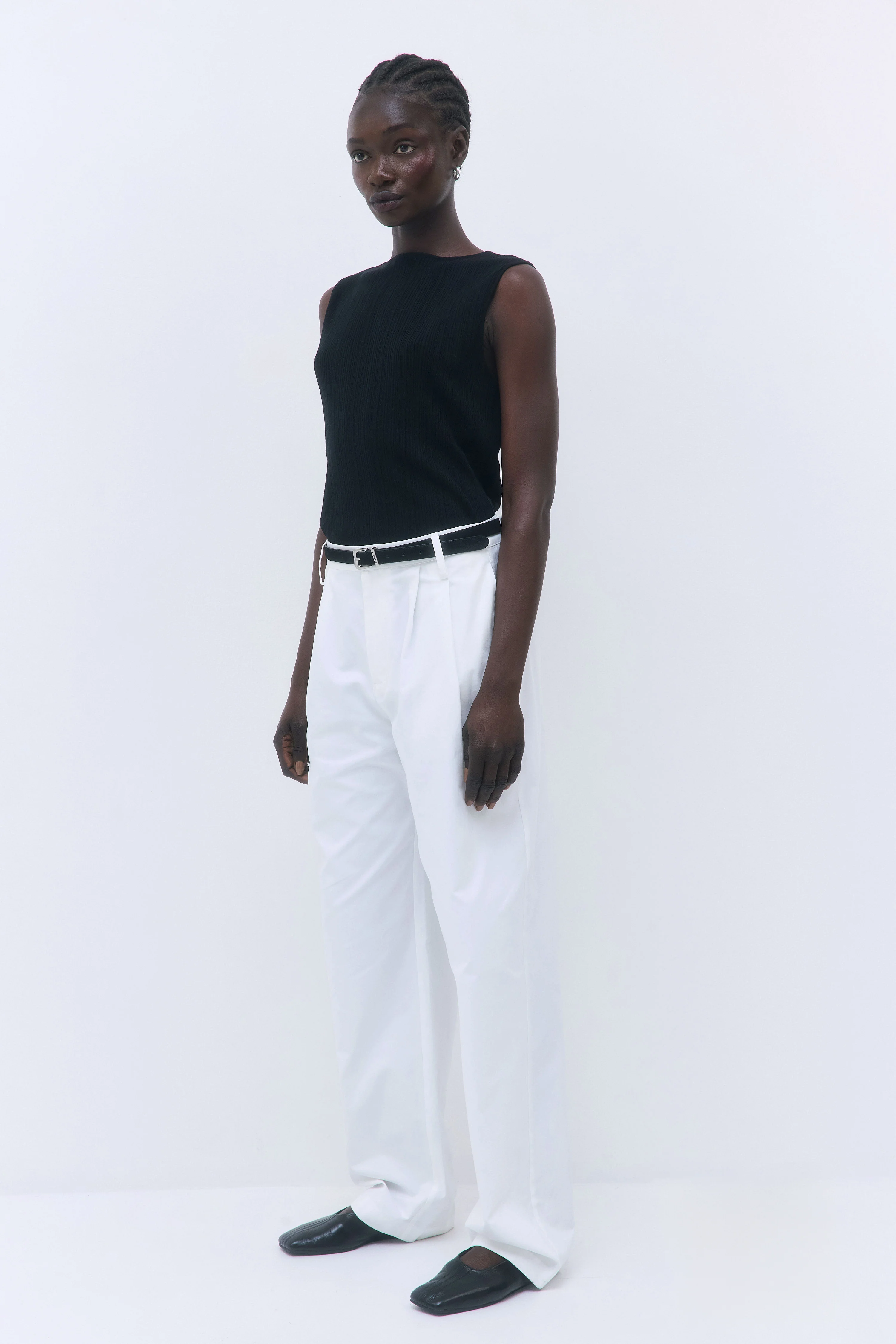 Ribbed Boat Neck Vest - Image 4