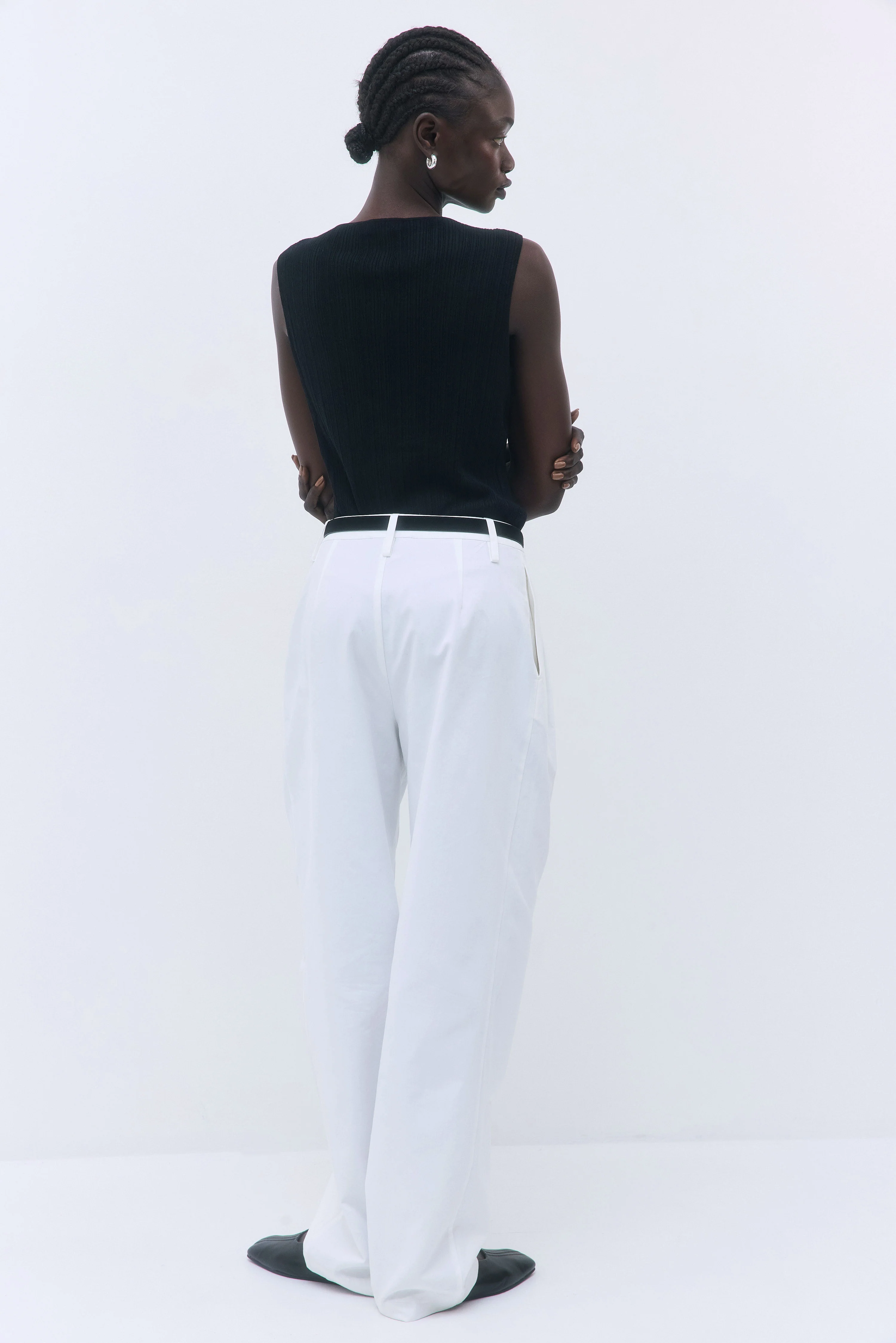 Ribbed Boat Neck Vest - Image 5