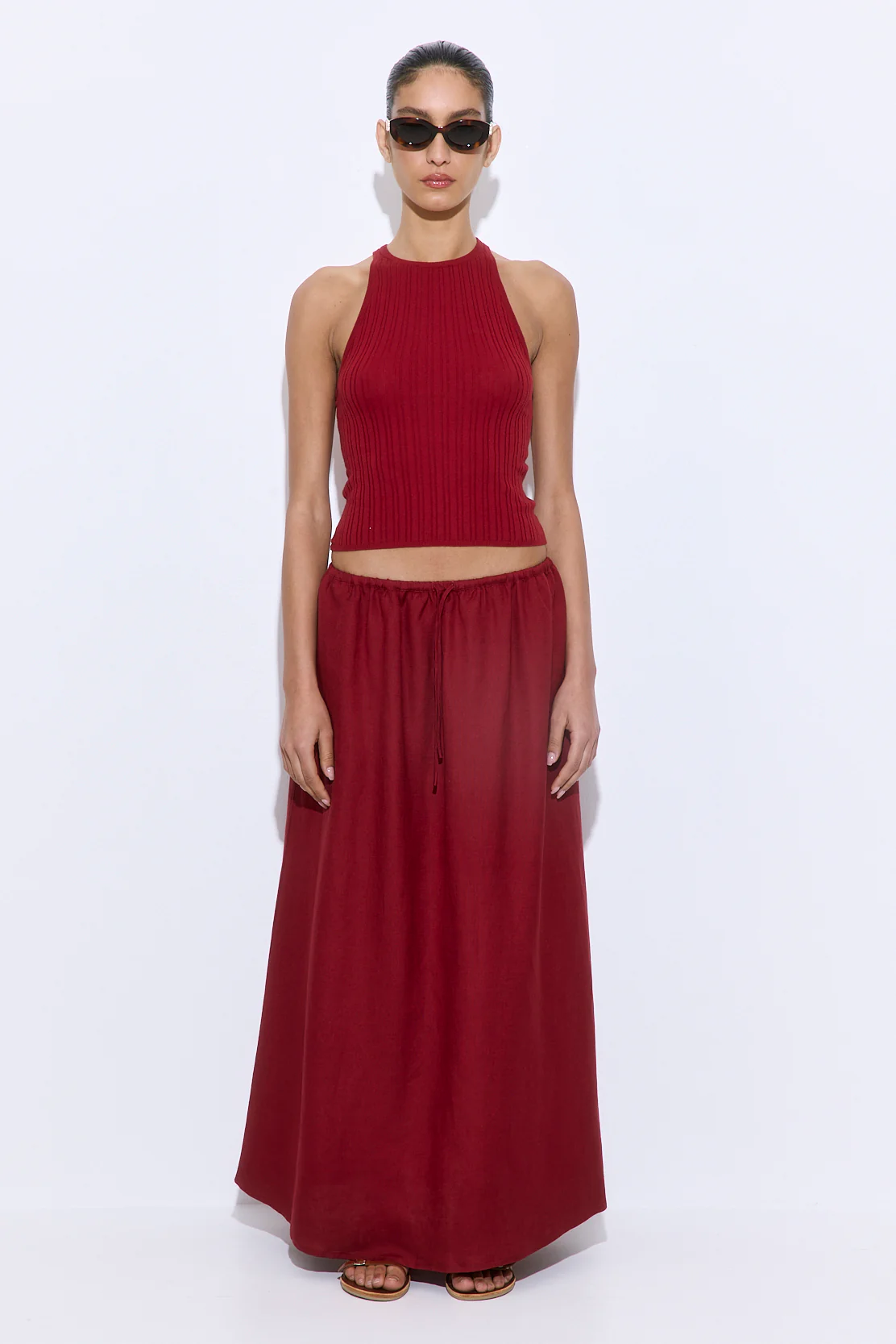 Ribbed Crew Neck Tank Top - Image 2