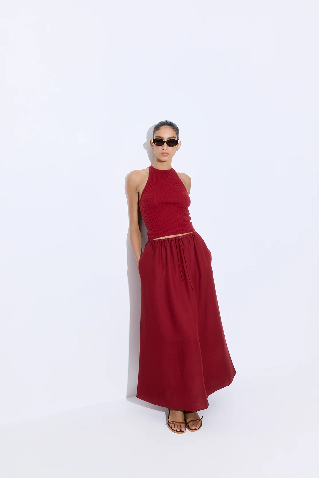 Ribbed Crew Neck Tank Top - Image 3