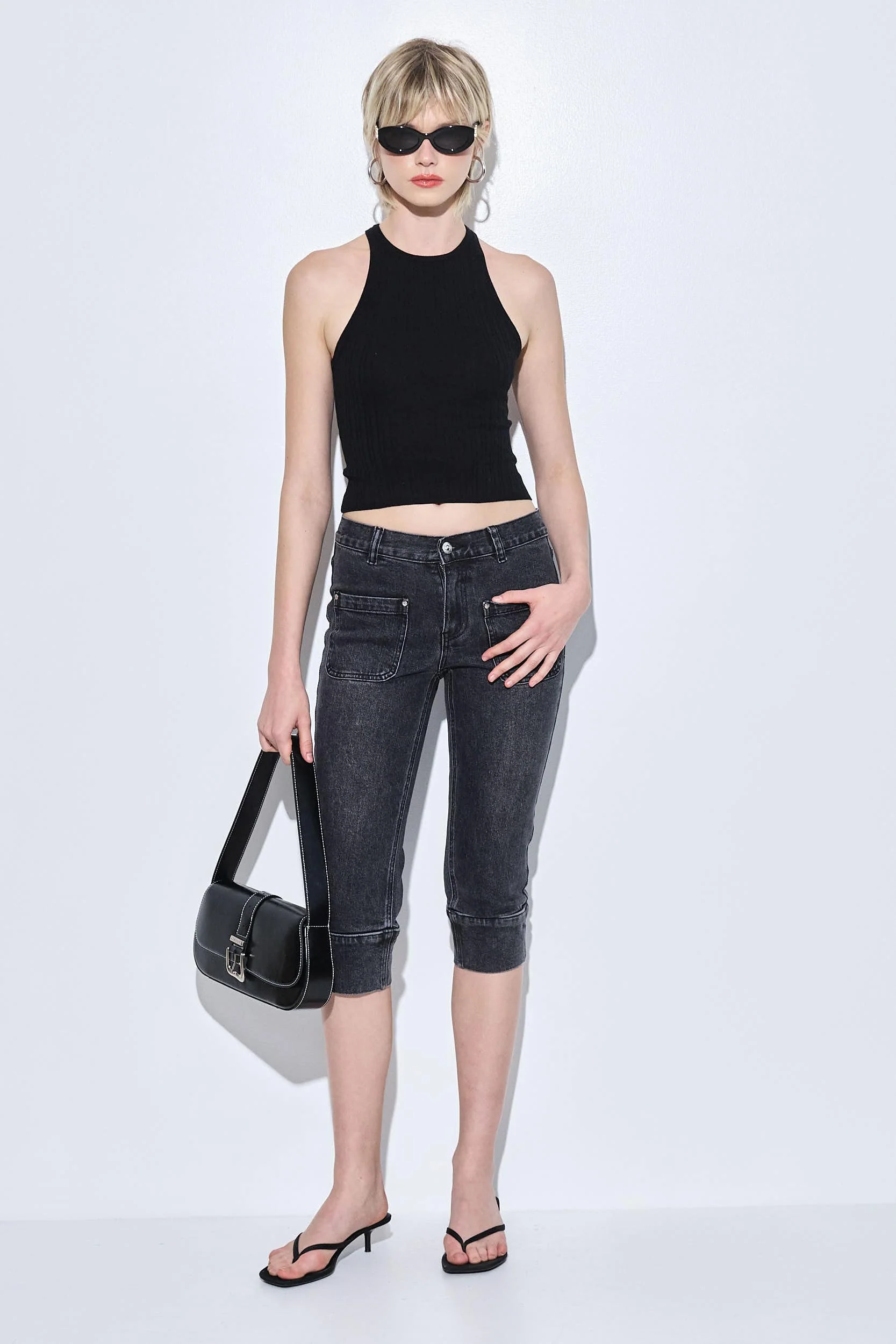 Ribbed Crew Neck Tank Top - Image 7