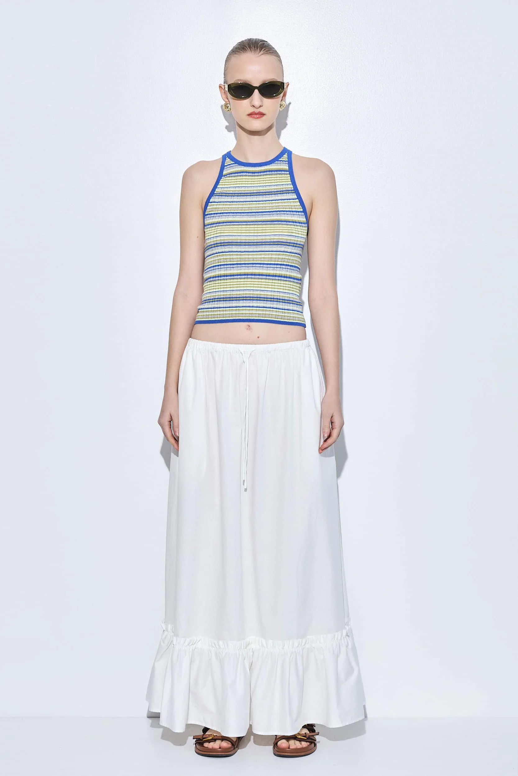 Ribbed Crew Neck Tank Top - Image 2