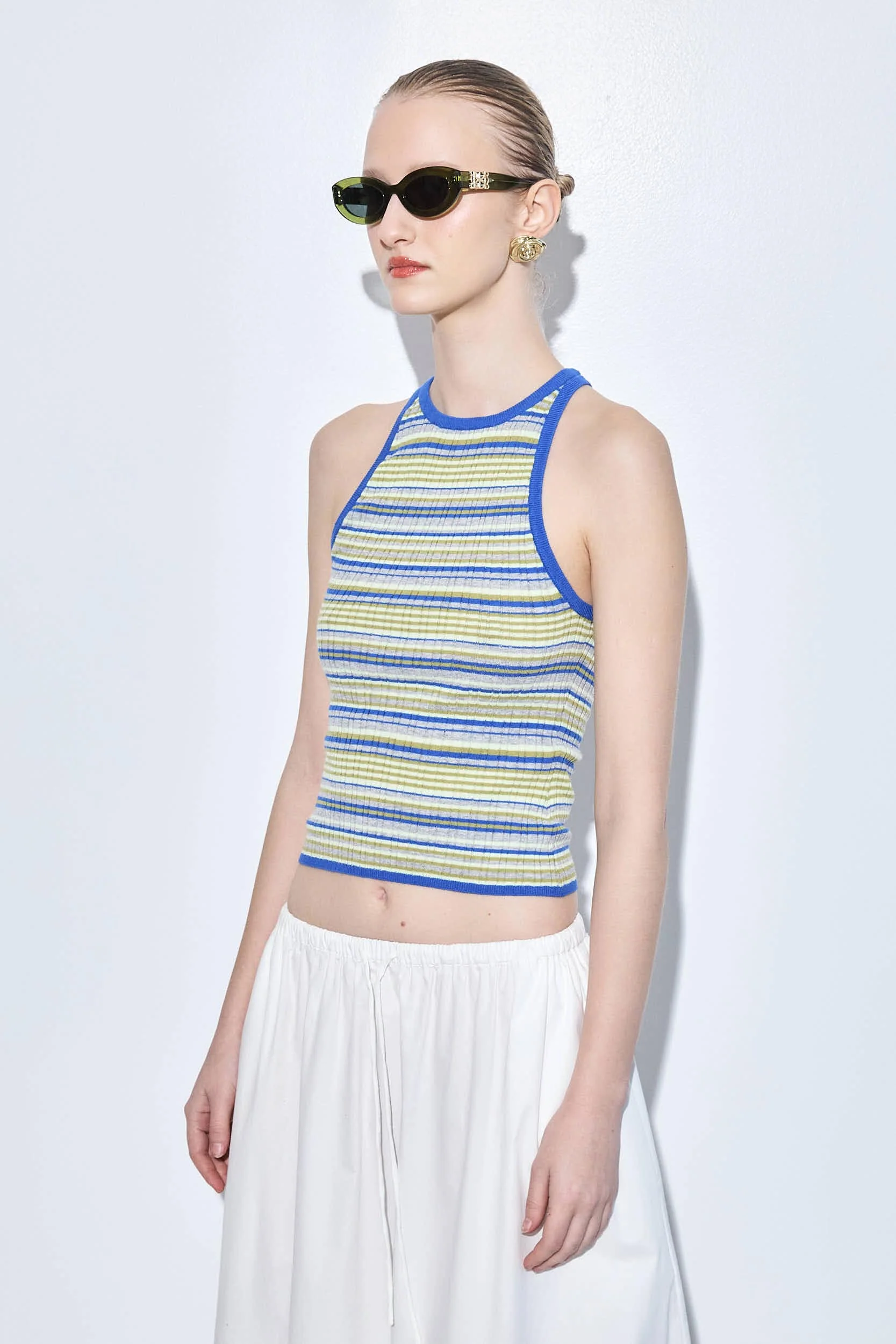 Ribbed Crew Neck Tank Top - Image 4