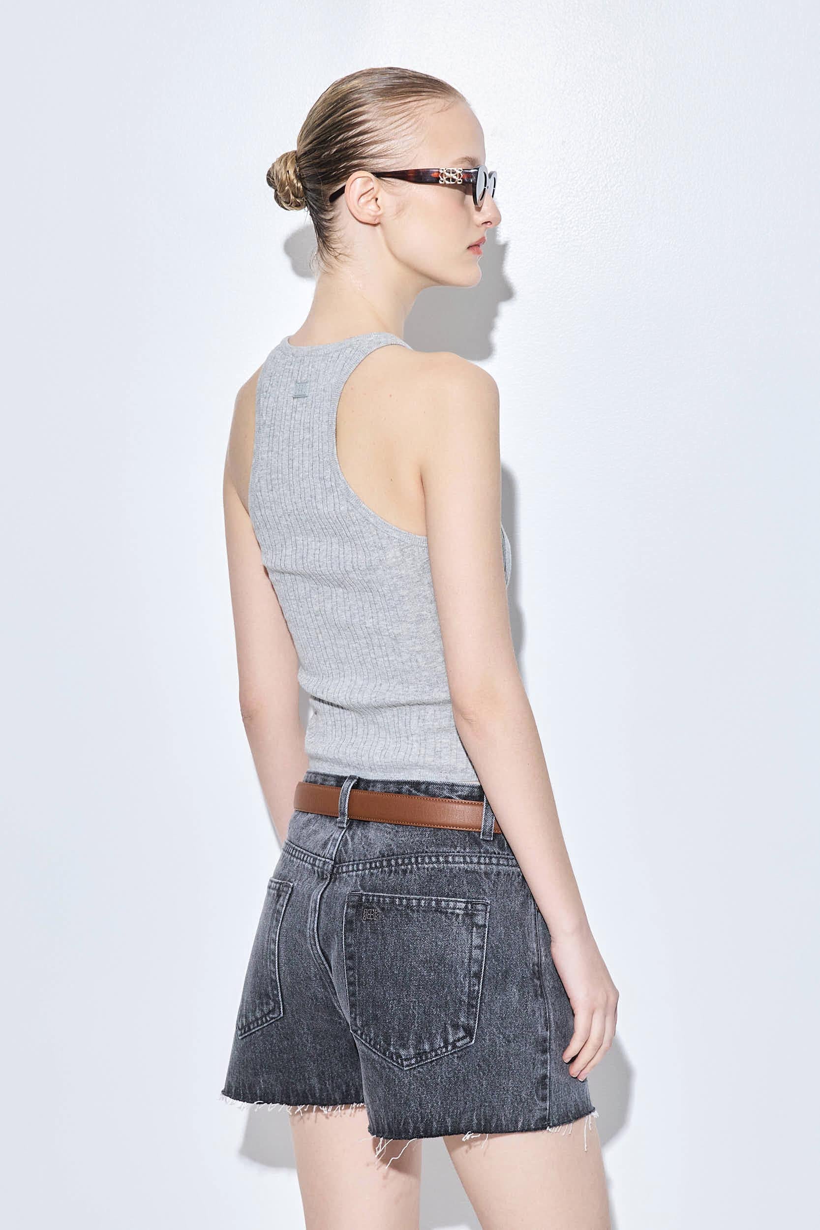 Ribbed Crew Neck Tank Top - Image 5