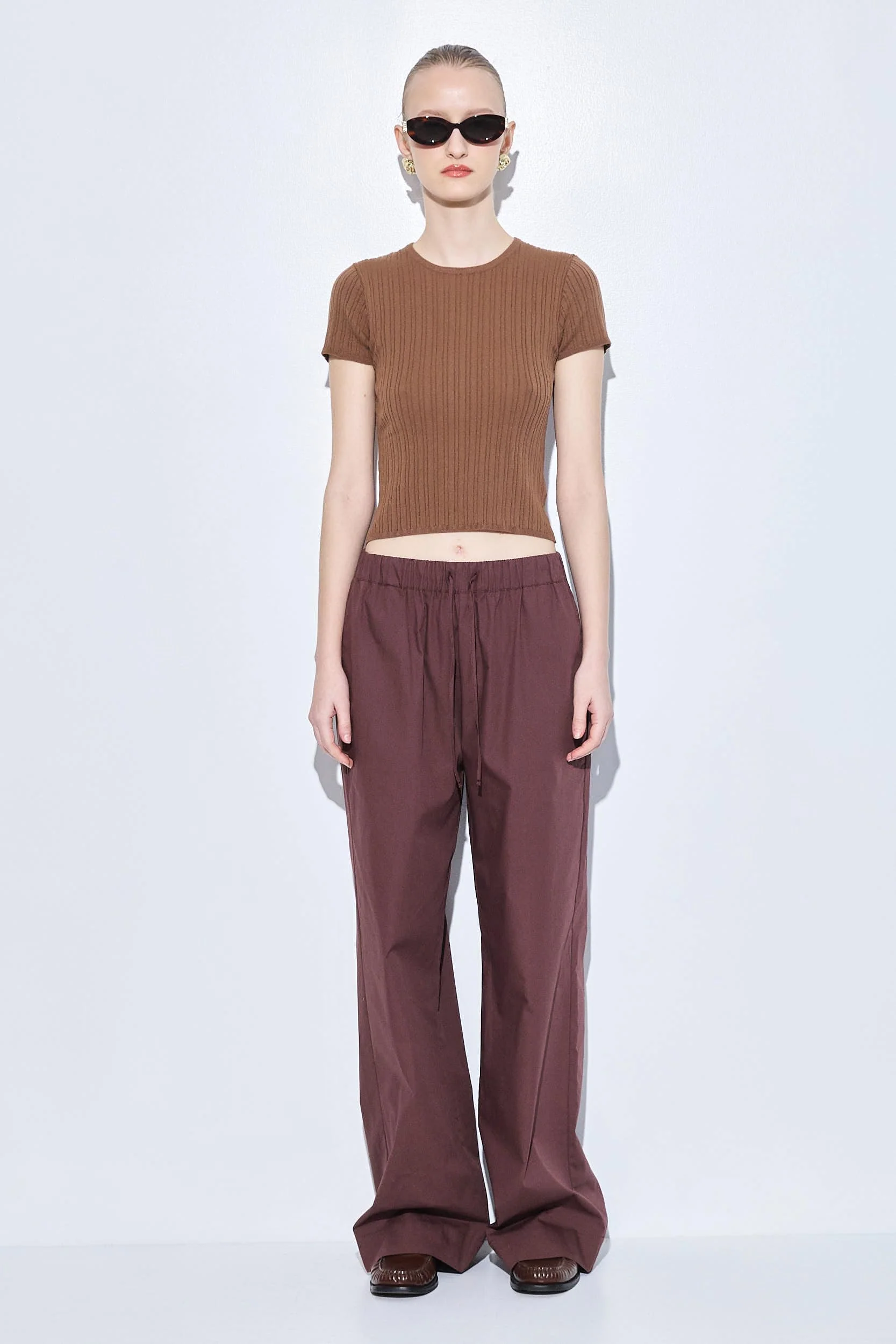 Ribbed Crew Neck Tee - Image 2