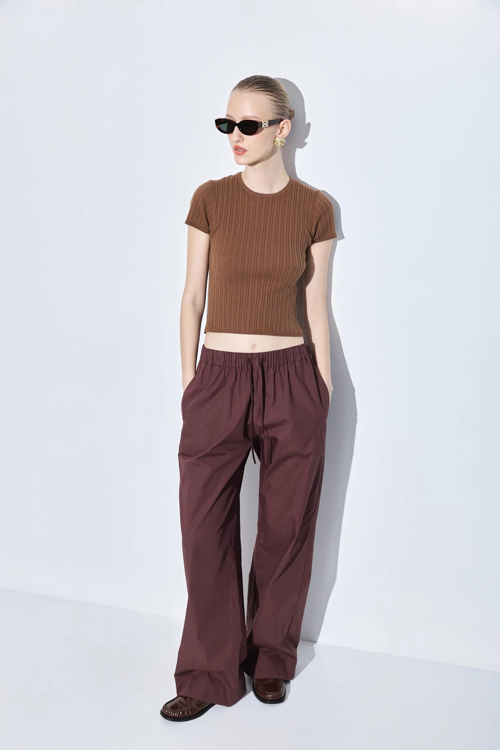 Ribbed Crew Neck Tee - Image 3
