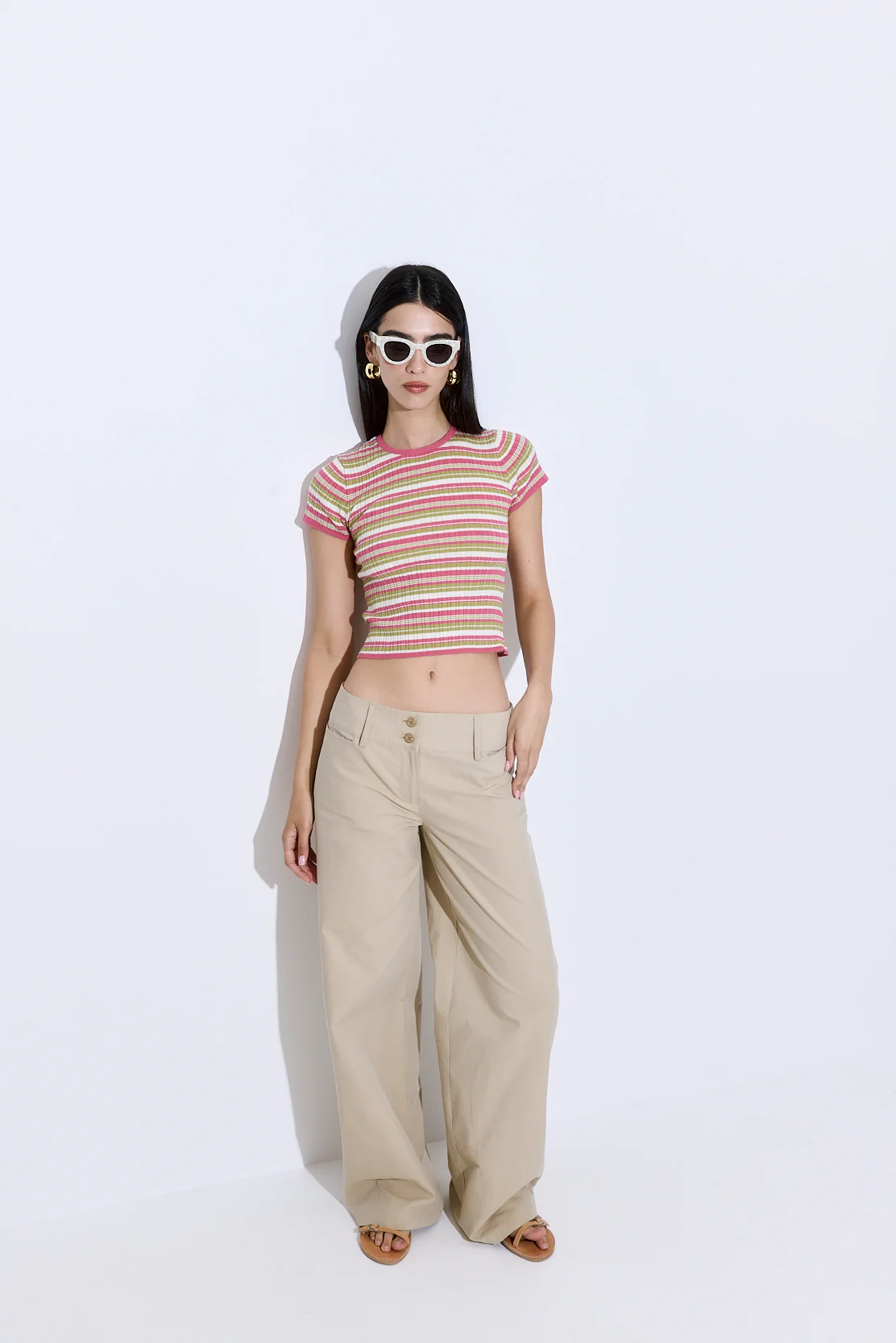 Ribbed Crew Neck Tee - Image 3