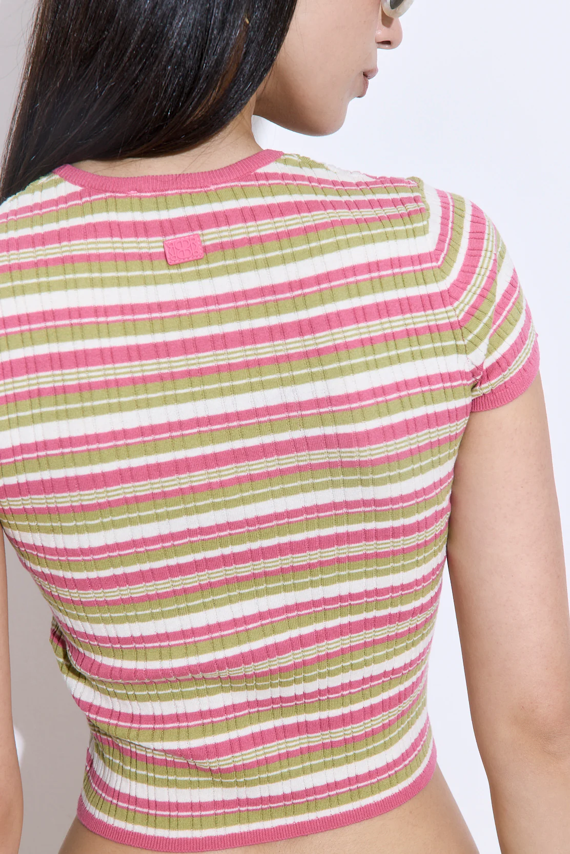 Ribbed Crew Neck Tee - Image 6