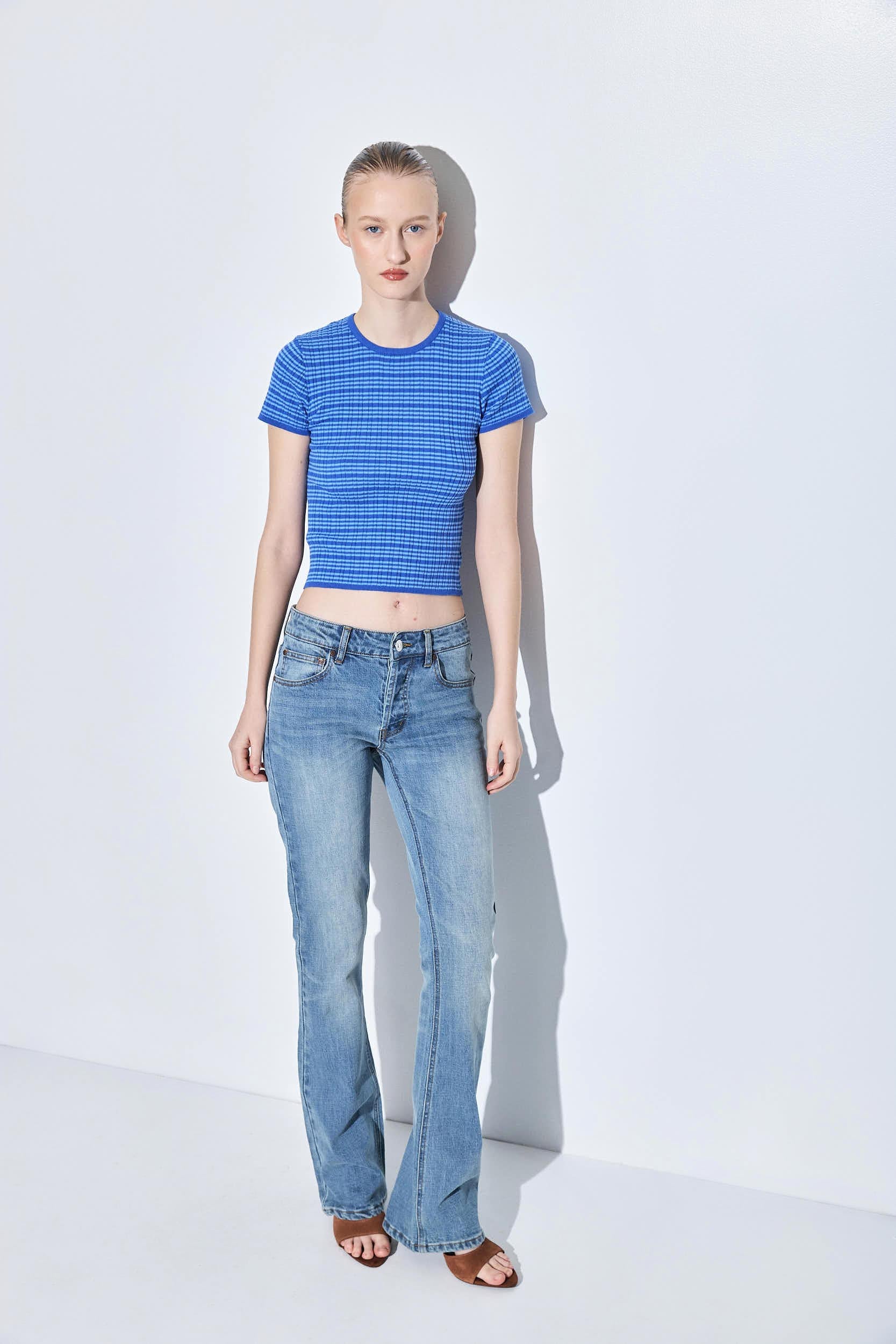 Ribbed Crew Neck Tee - Image 3