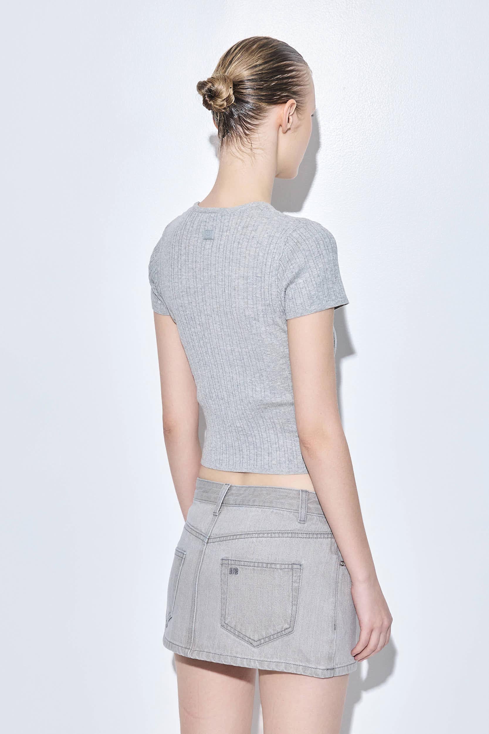Ribbed Crew Neck Tee - Image 5