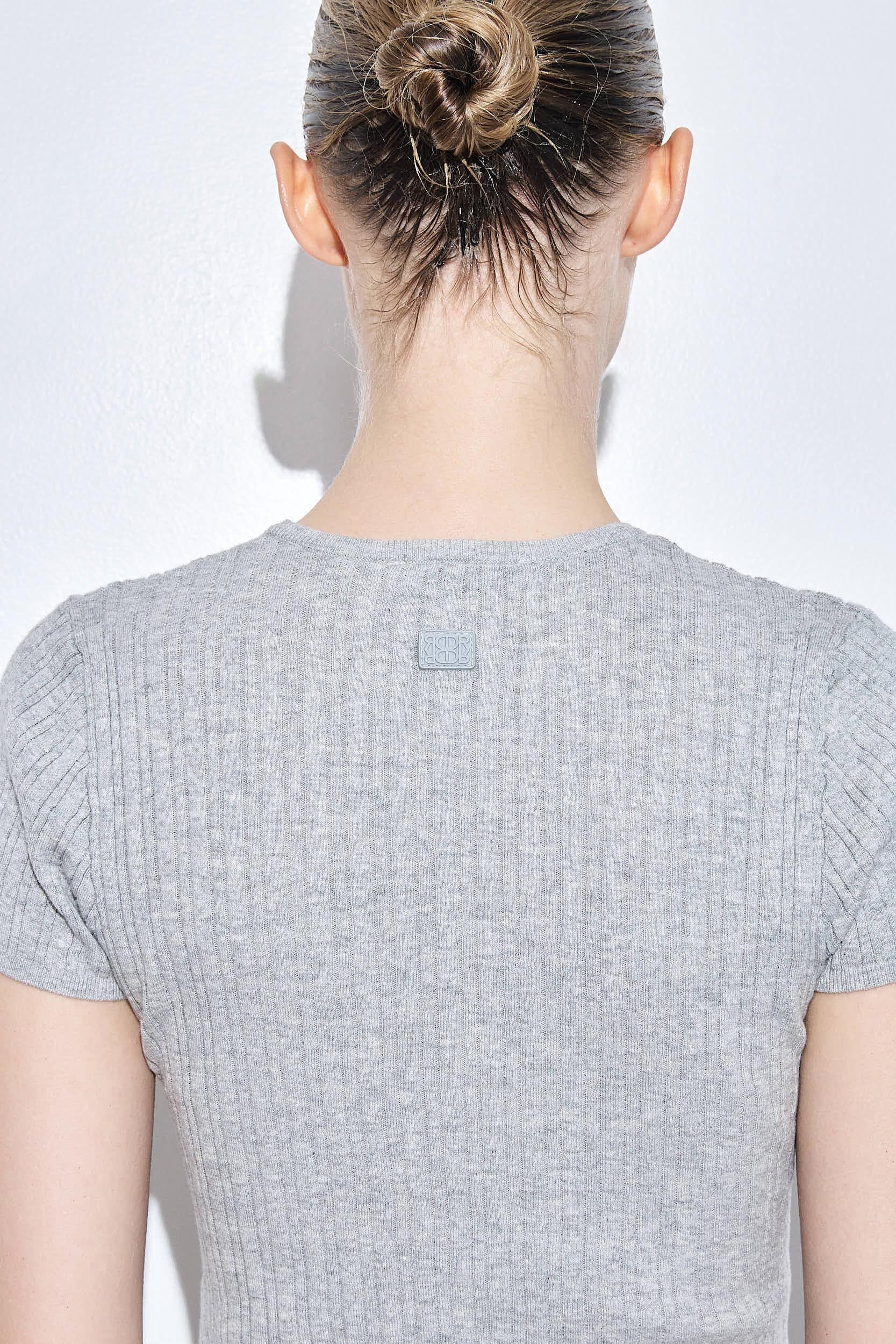 Ribbed Crew Neck Tee - Image 7