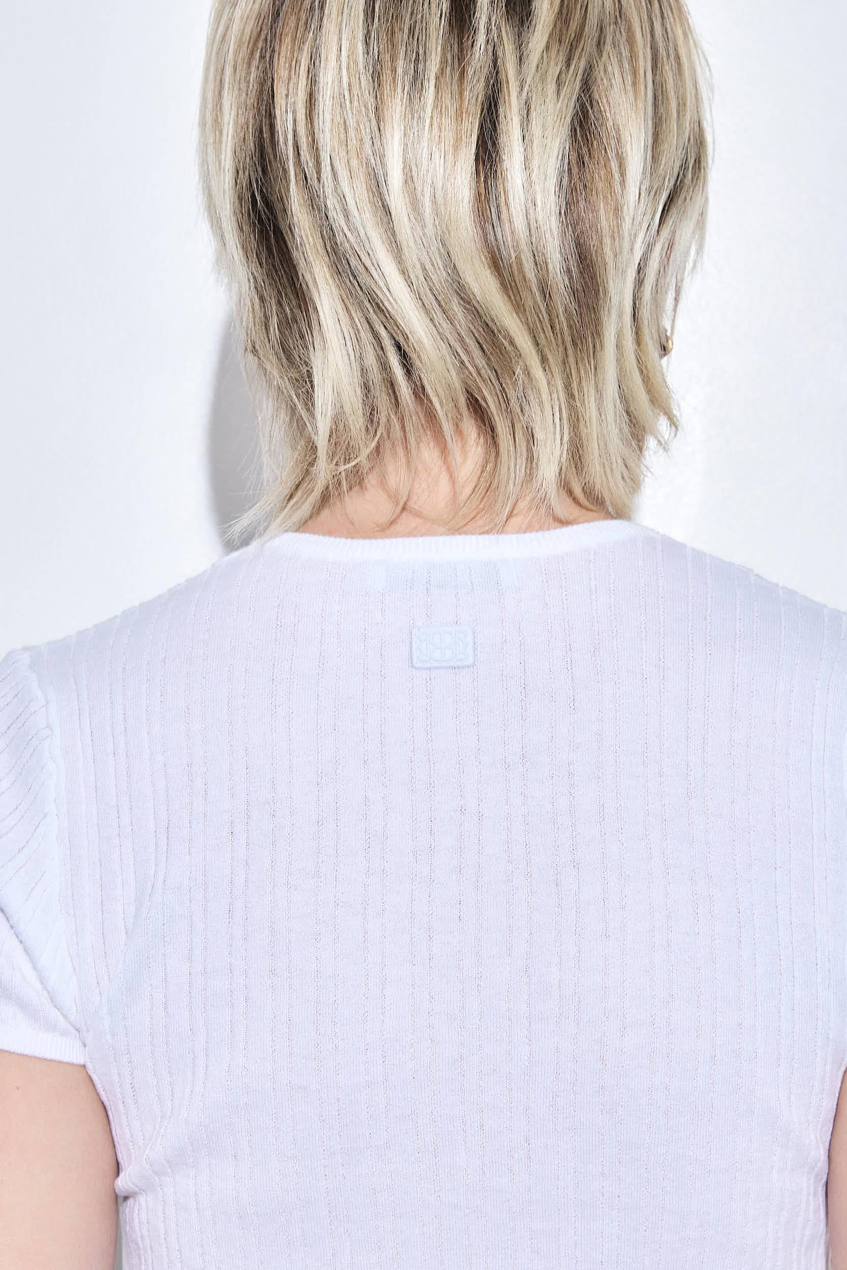 Ribbed Crew Neck Tee - Image 6