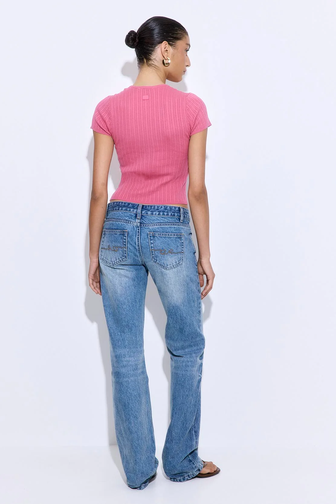 Ribbed Crew Neck Tee - Image 5