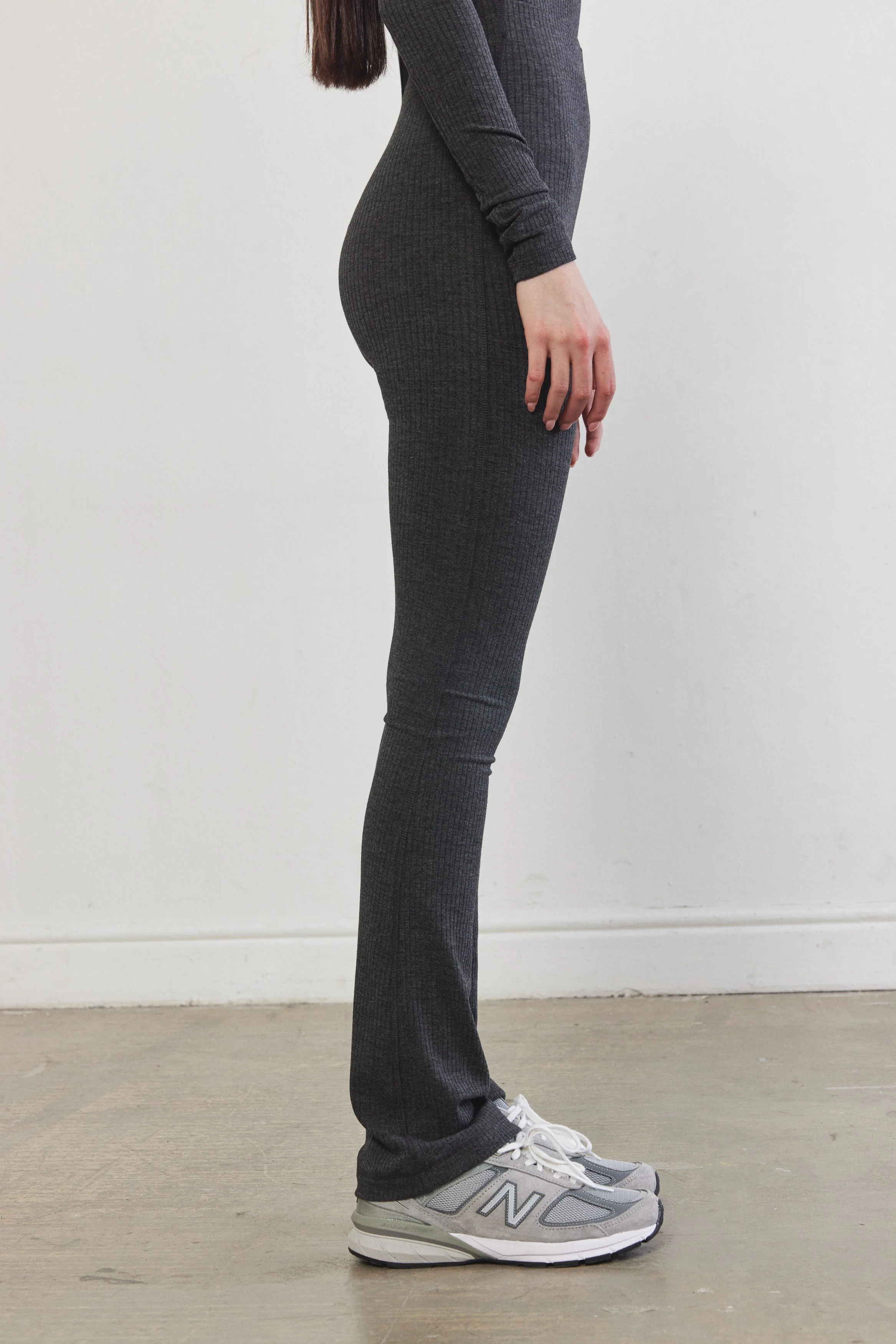 Ribbed Flat-Lock Flare Leggings - Image 7