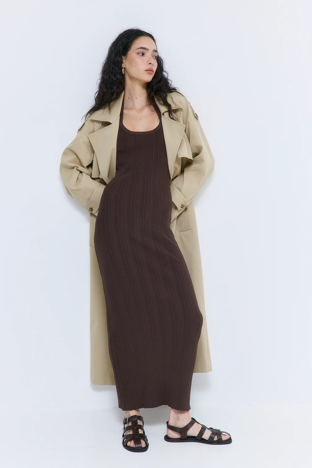 Ribbed Halter Neck Maxi Dress - Image 7