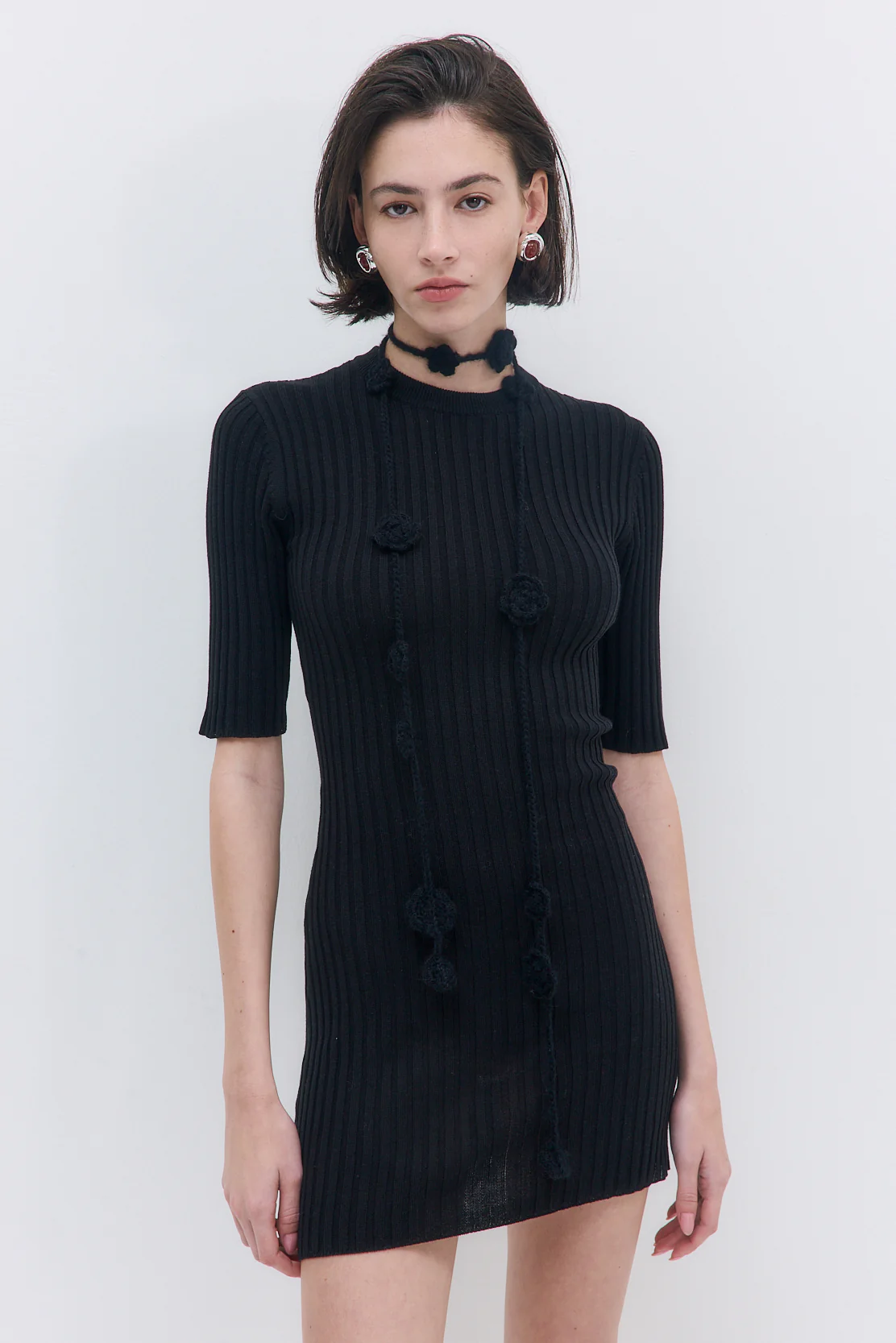 Ribbed Mini Dress