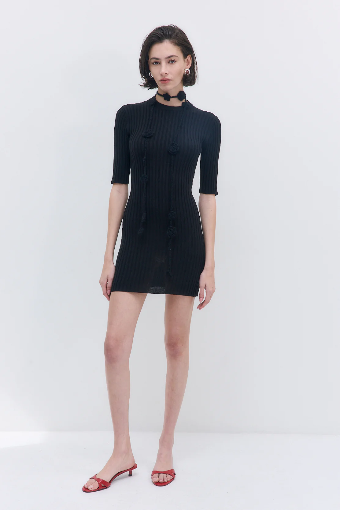 Ribbed Mini Dress - Image 2