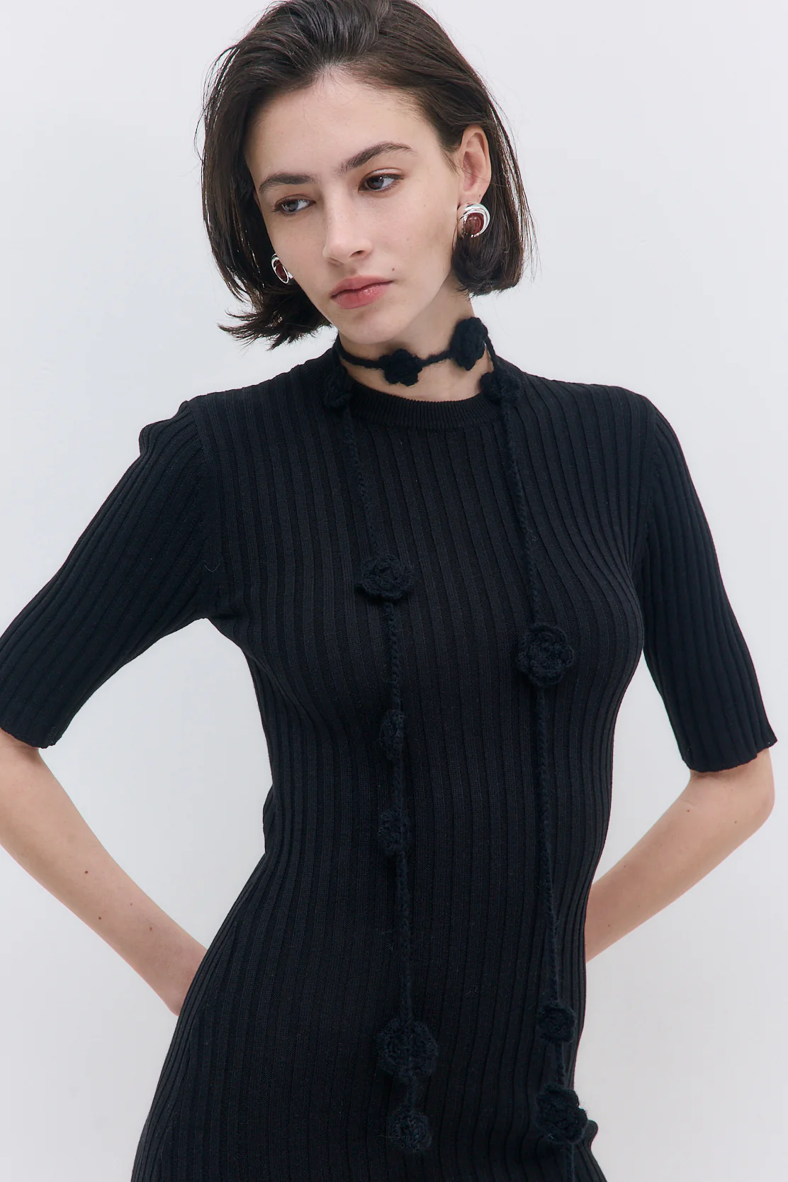 Ribbed Mini Dress - Image 3