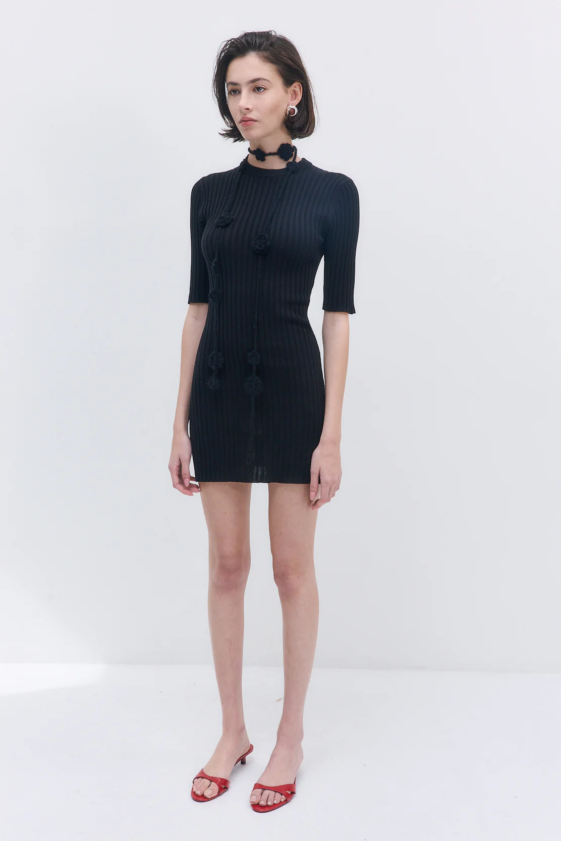 Ribbed Mini Dress - Image 4