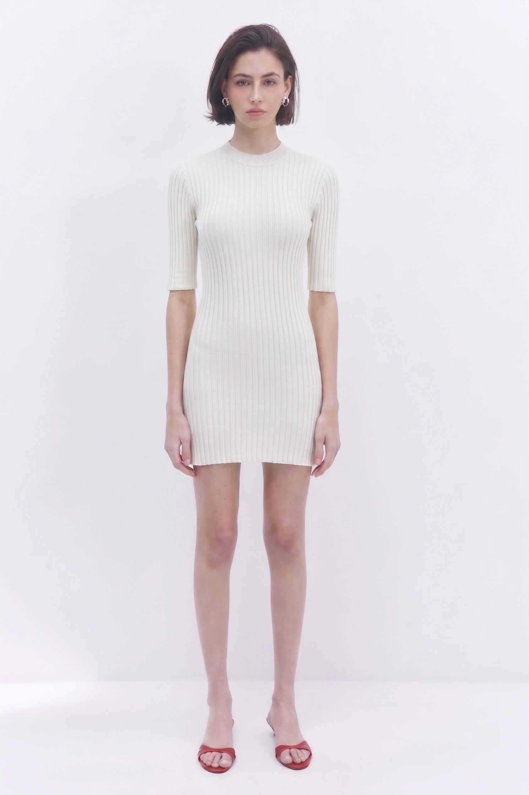 Ribbed Mini Dress