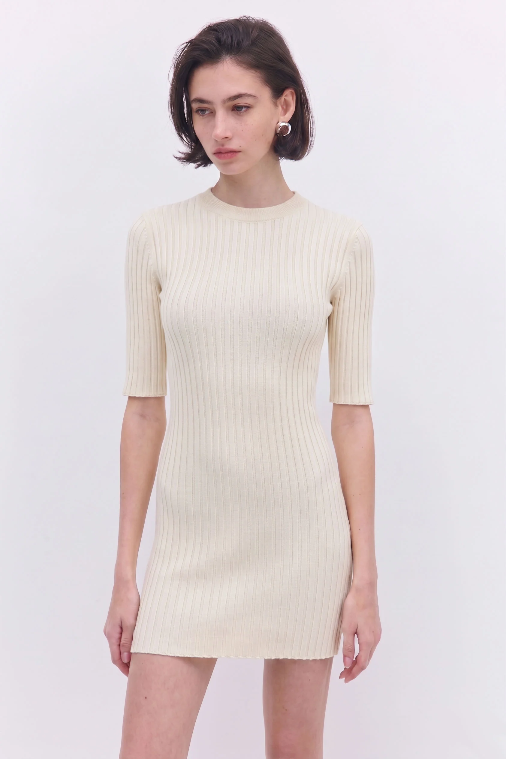 Ribbed Mini Dress - Image 2