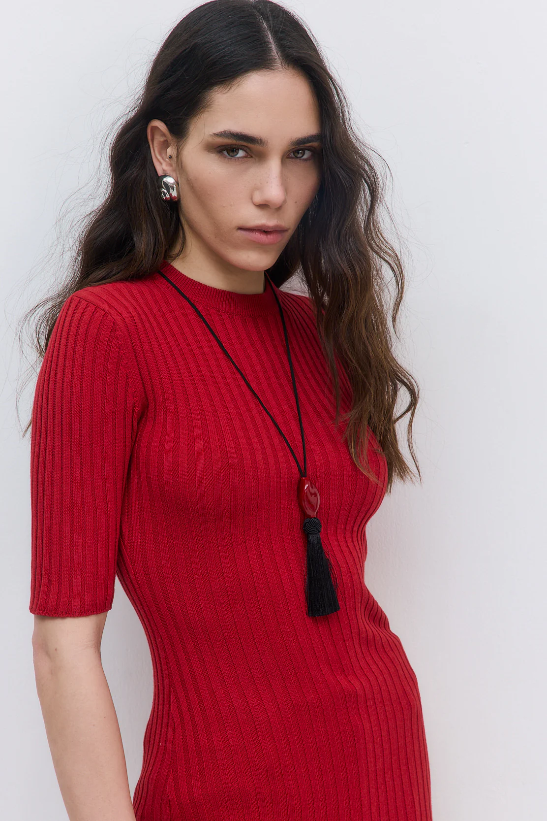 Ribbed Mini Dress - Image 3