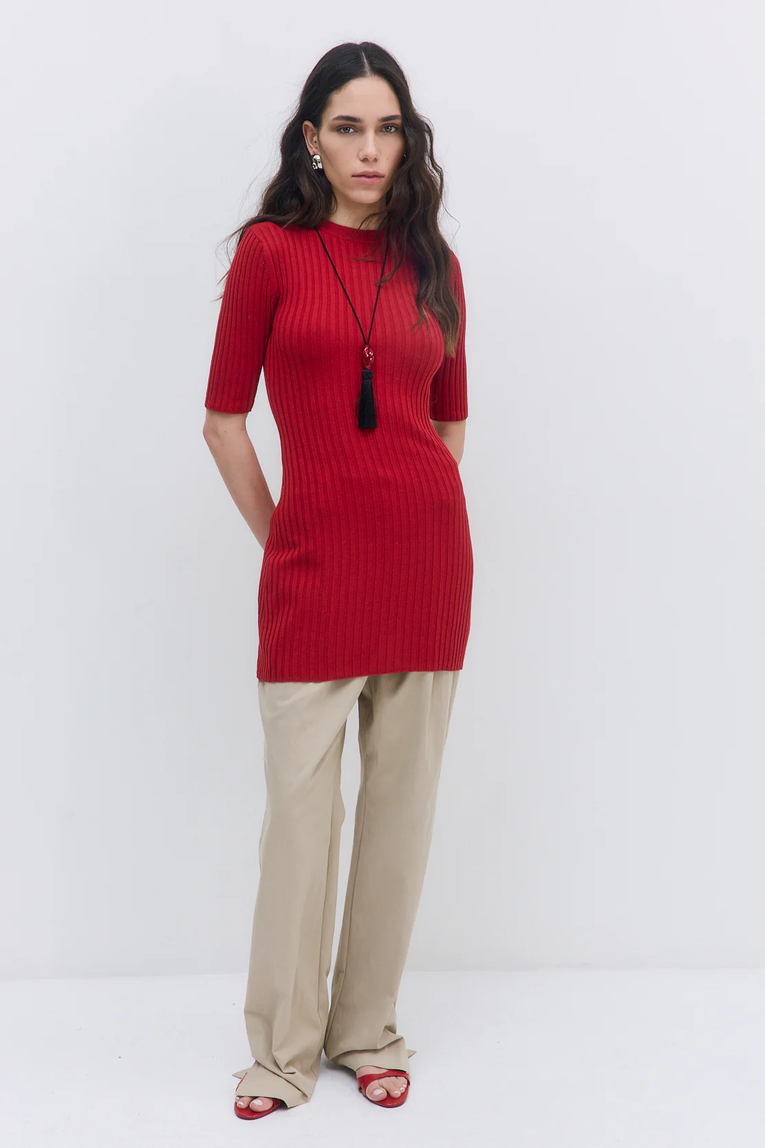 Ribbed Mini Dress - Image 4