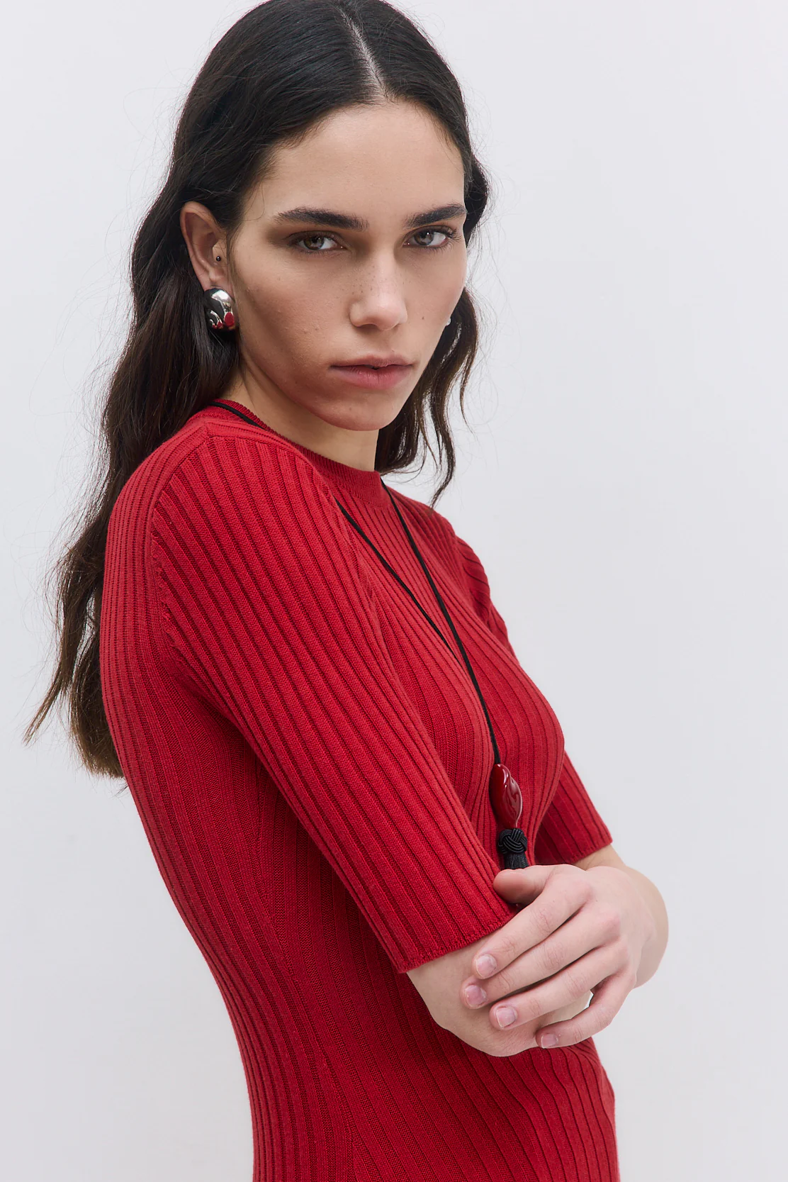 Ribbed Mini Dress - Image 7