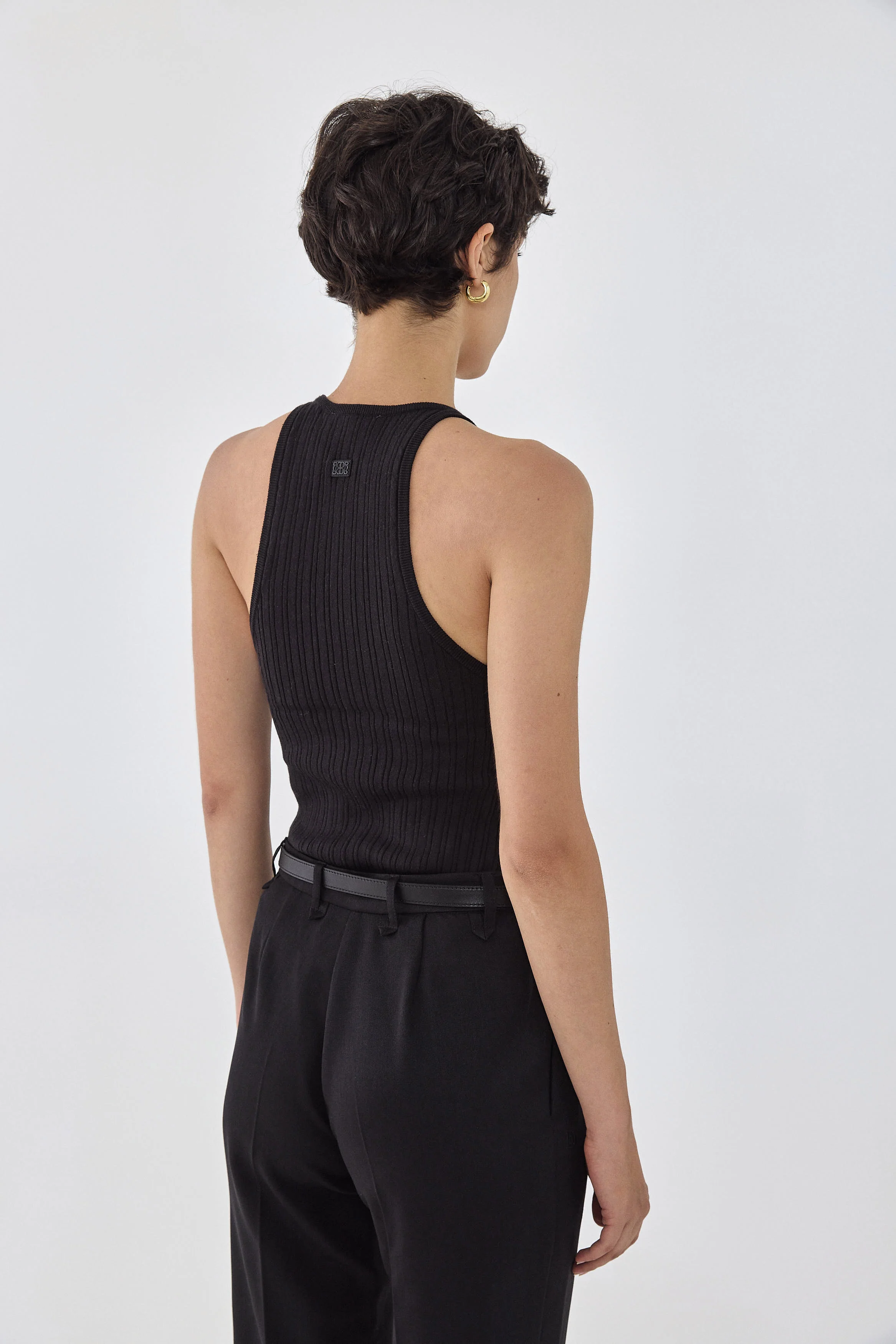 Ribbed Racer Tank Top - Image 5