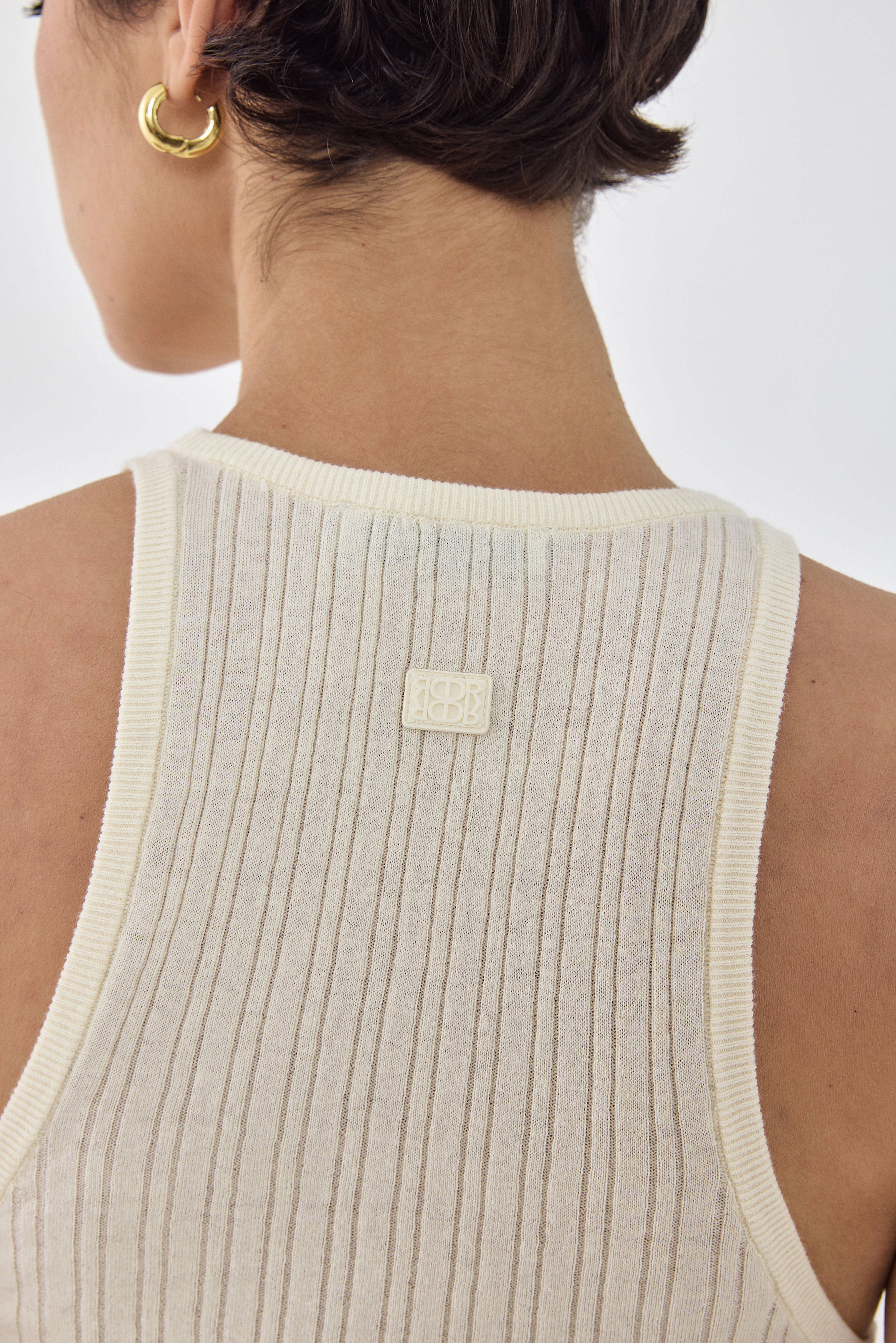 Ribbed Racer Tank Top - Image 6